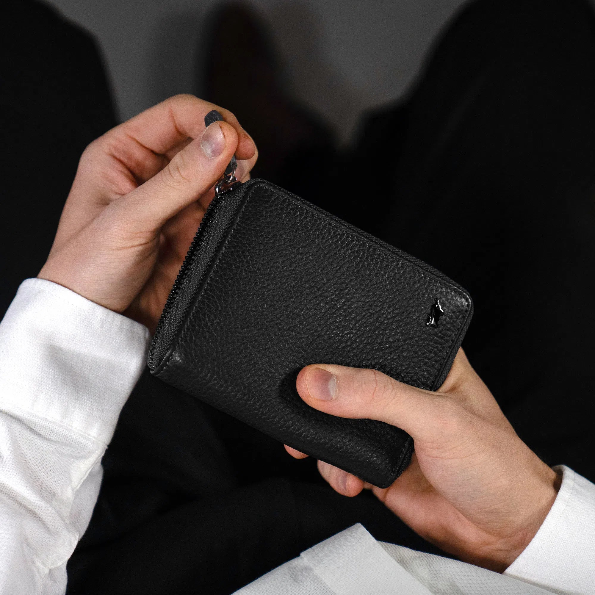 Keyfeature-1 THEO RFID RV-Geldbörse H 8CS schwarz