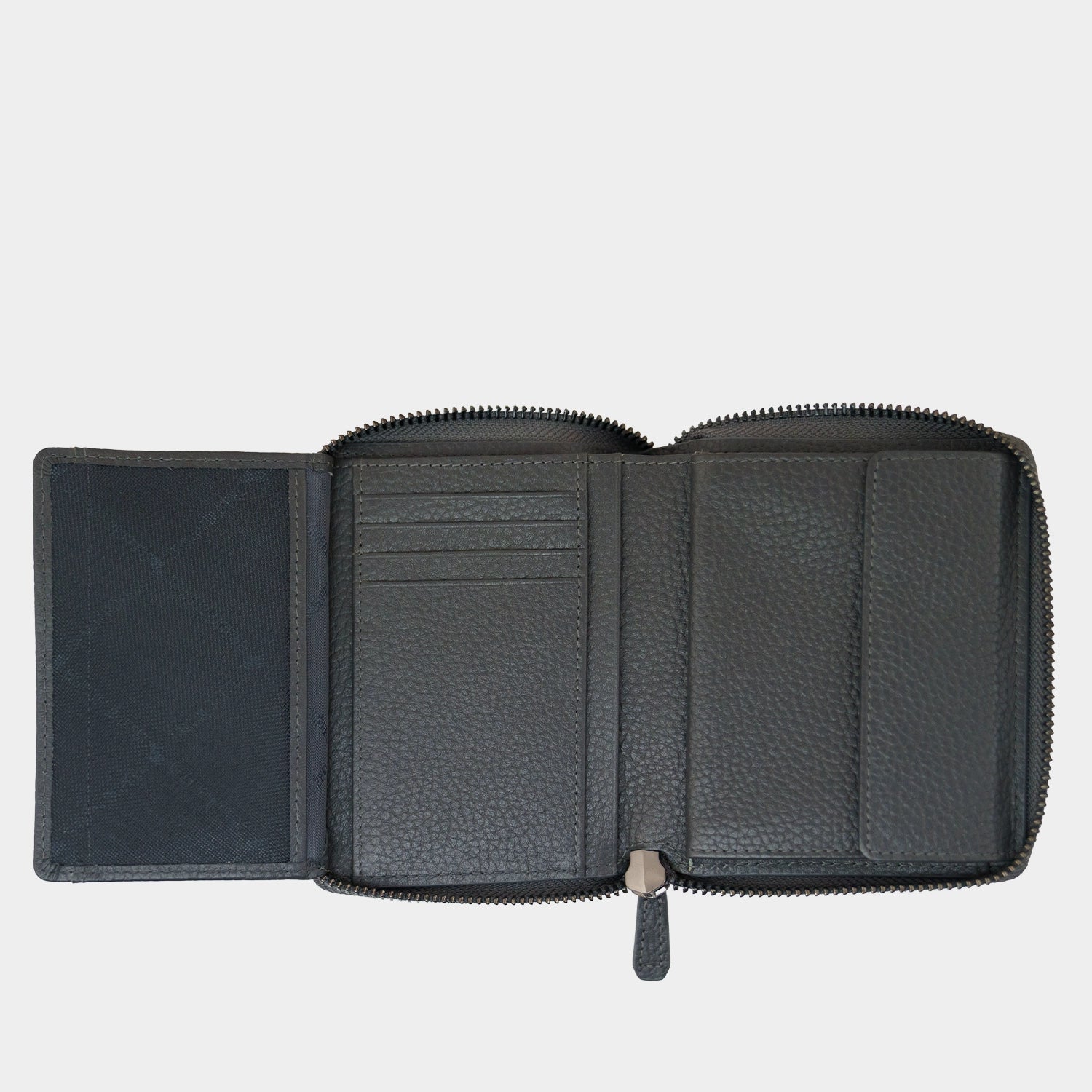 Innenansicht THEO RFID RV-Geldbörse H 8CS dark grey