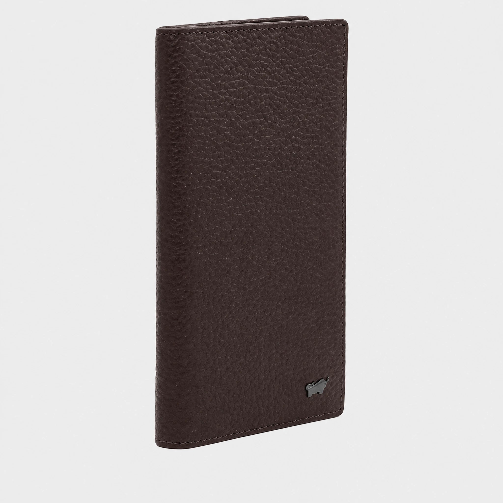 Schrägansicht THEO RFID Brieftasche 14CS braun