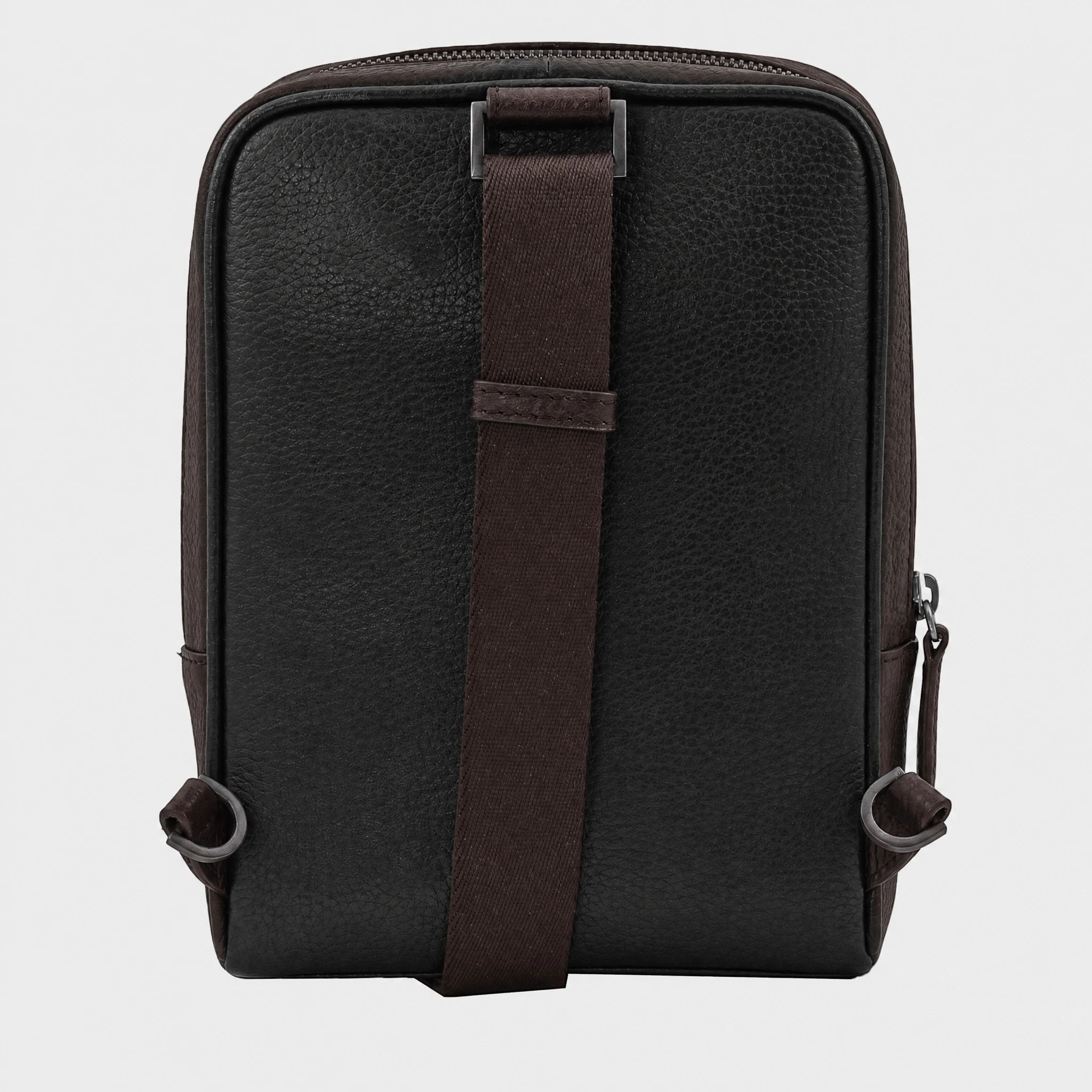 Rückansicht THEO Cross Body braun