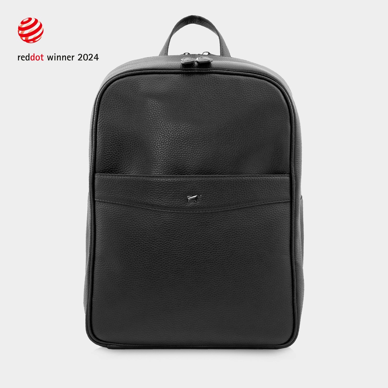 Frontansicht THEO Rucksack schwarz