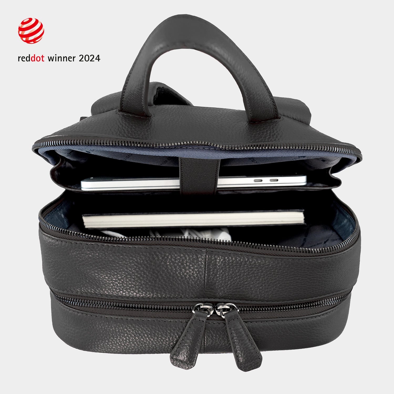 Innenansicht THEO Rucksack schwarz