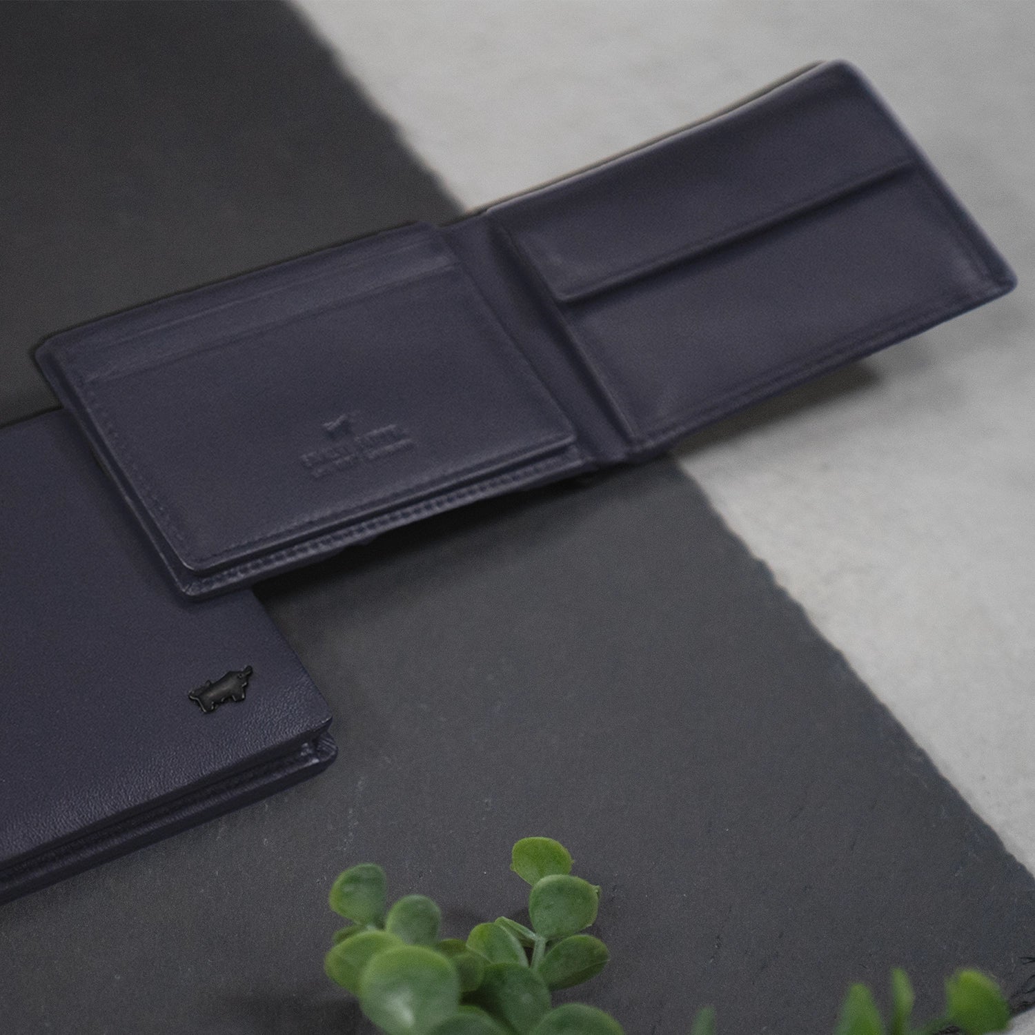Keyfeature-1 HANNES RFID Geldbörse S 4CS navy