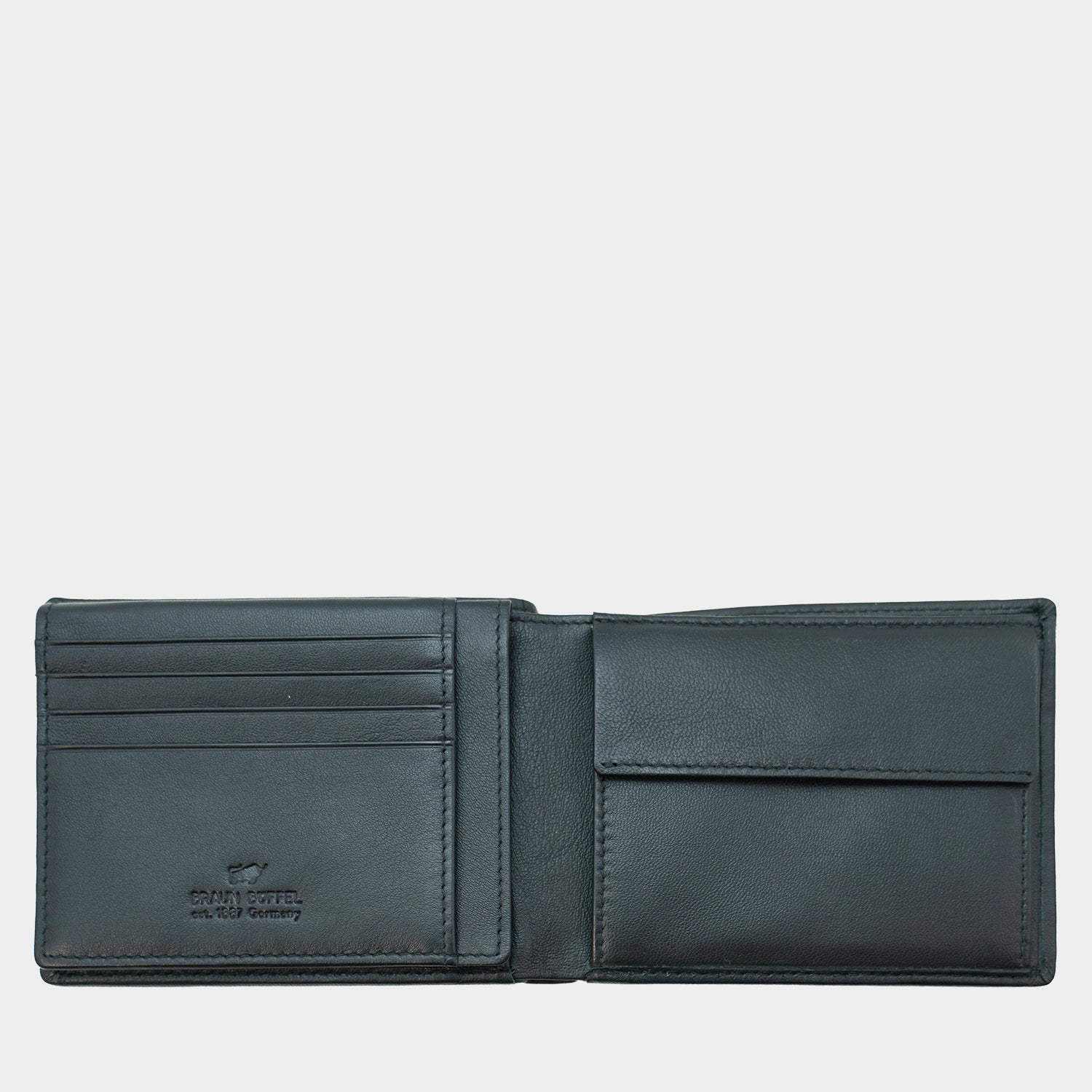 Innenansicht HANNES RFID Geldbörse 8CS schwarz