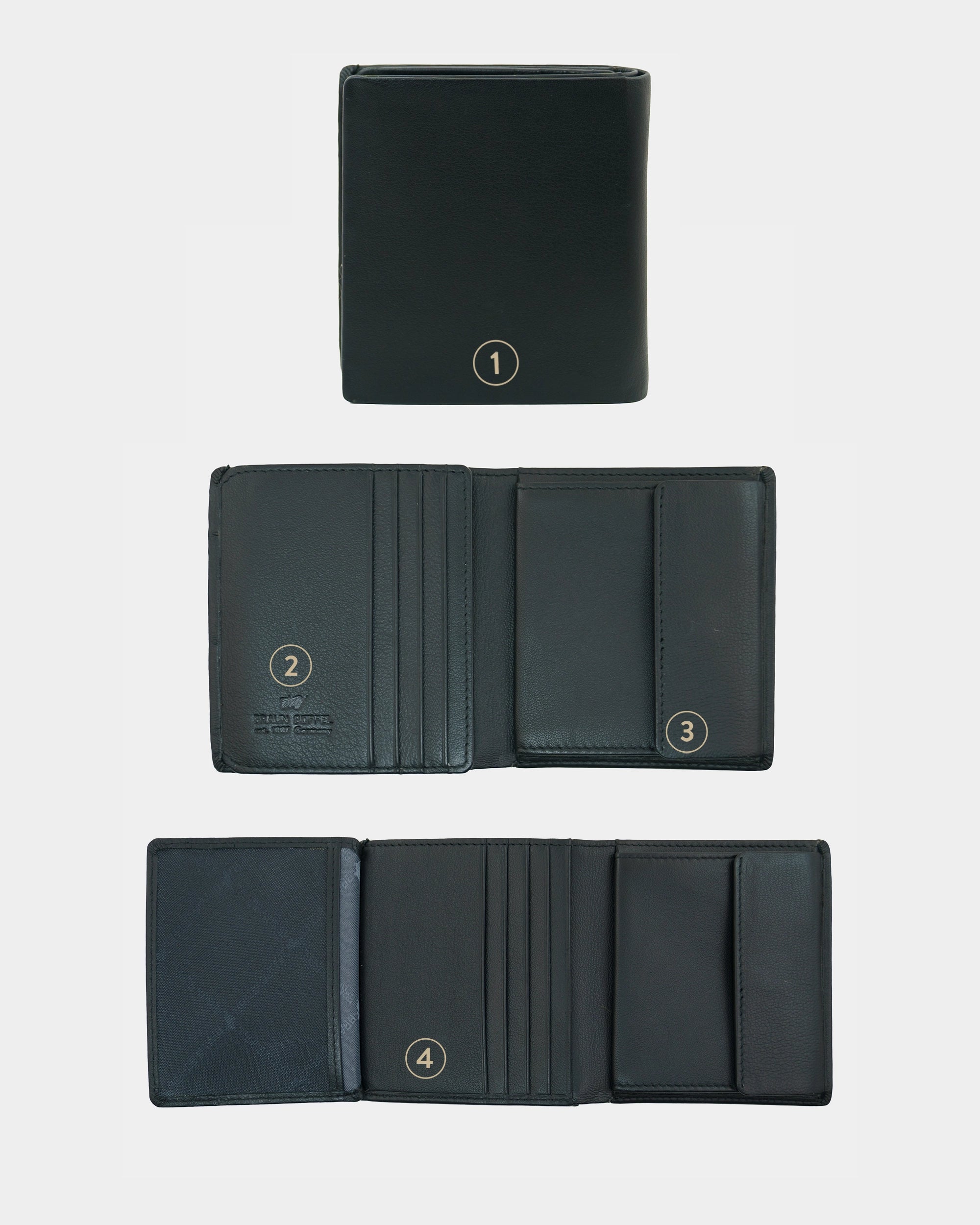 Personalisierungsbild HANNES RFID Geldbörse Carre 8CS schwarz