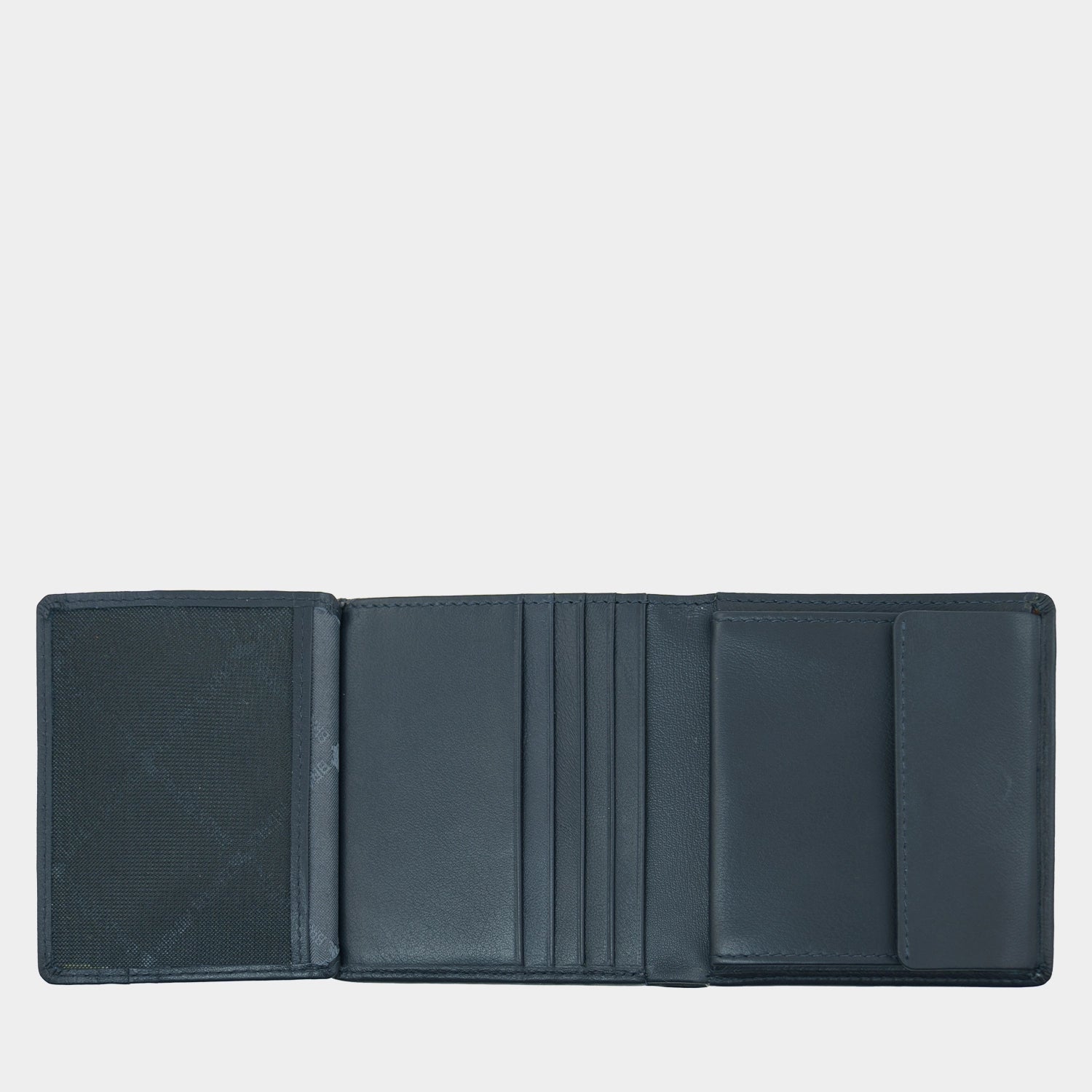 Innenansicht HANNES RFID Geldbörse Carre 8CS navy