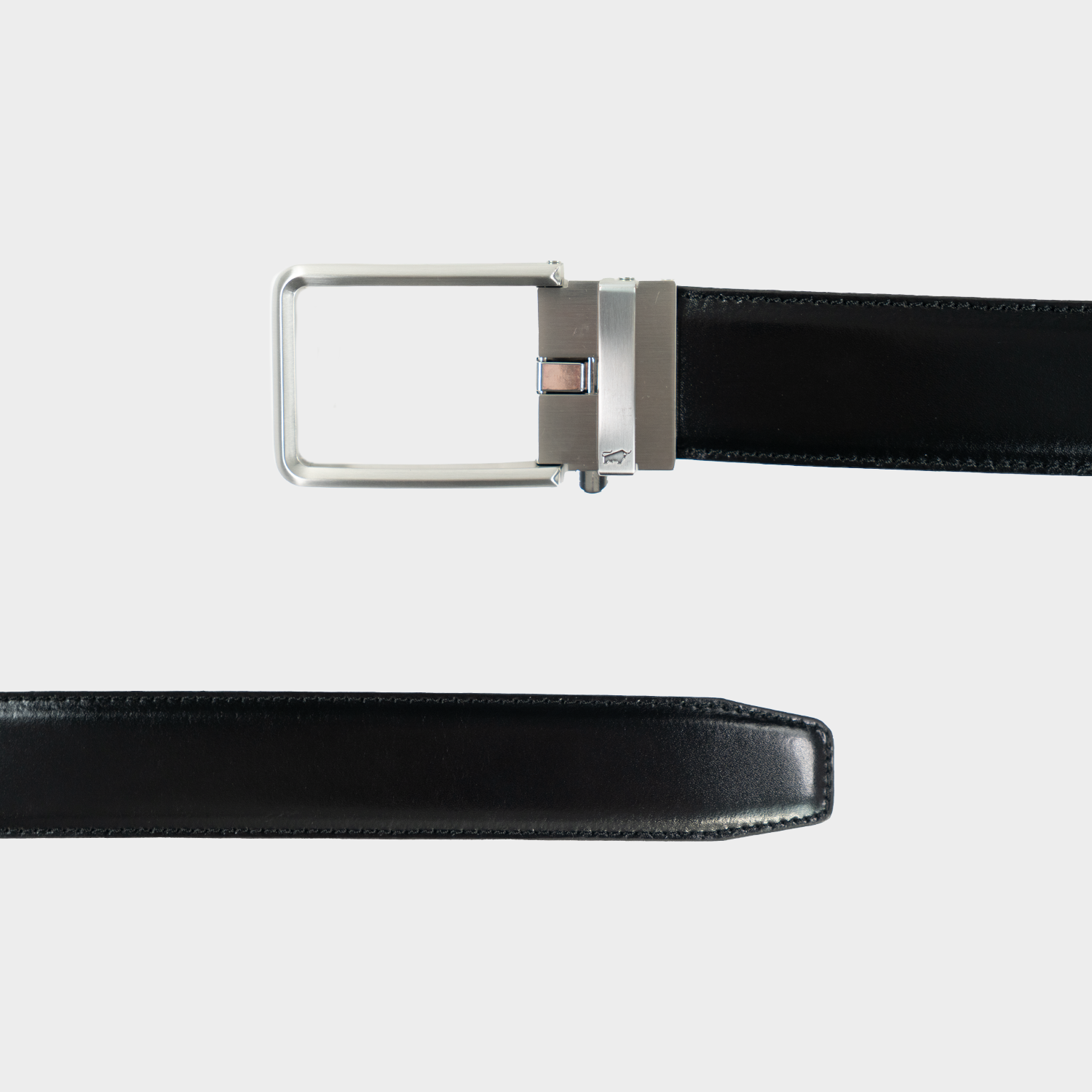 Frontansicht Gürtel Hans 115 cm schwarz