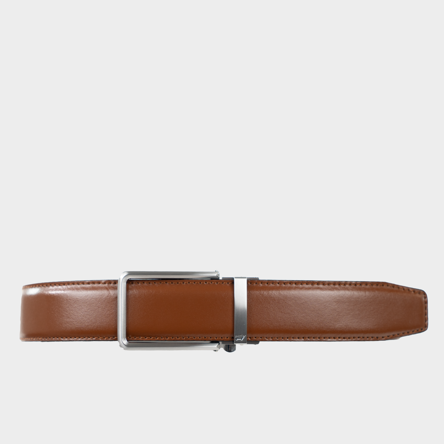 Frontansicht Gürtel Hans 115 cm cognac