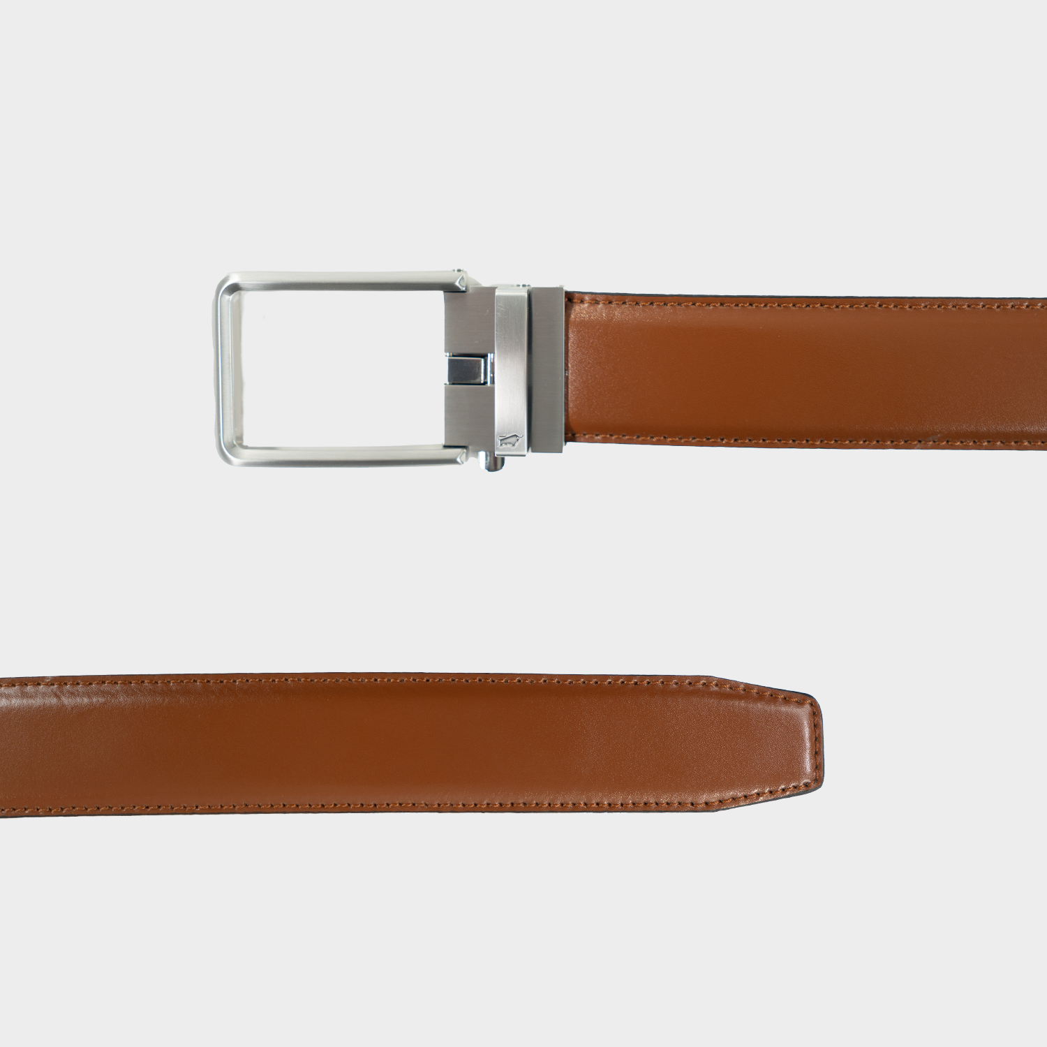 Frontansicht Gürtel Hans 115 cm cognac