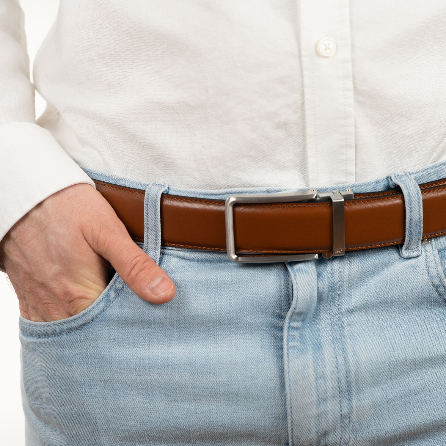 Keyfeature Gürtel Hans 115 cm cognac