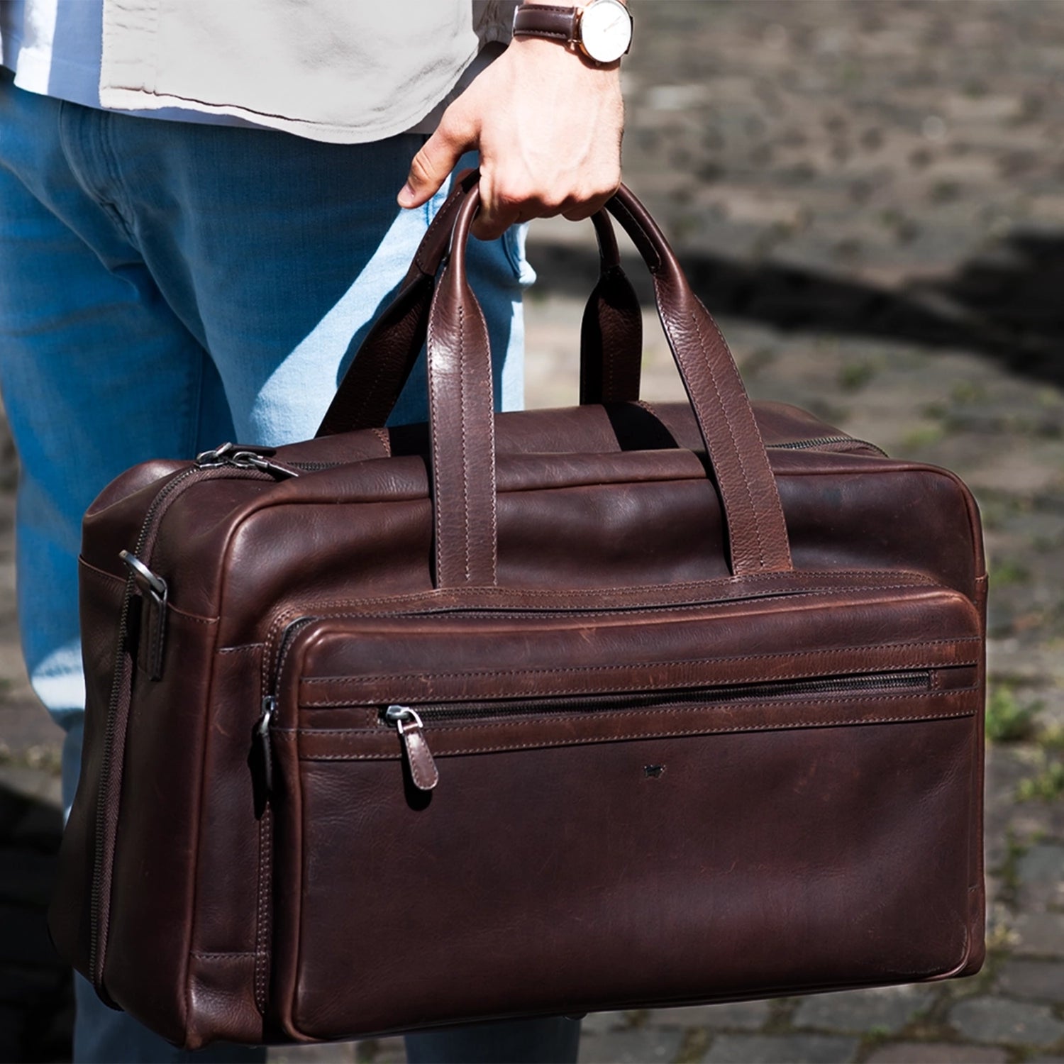 Keyfeature-1 PARMA Reisetasche braun