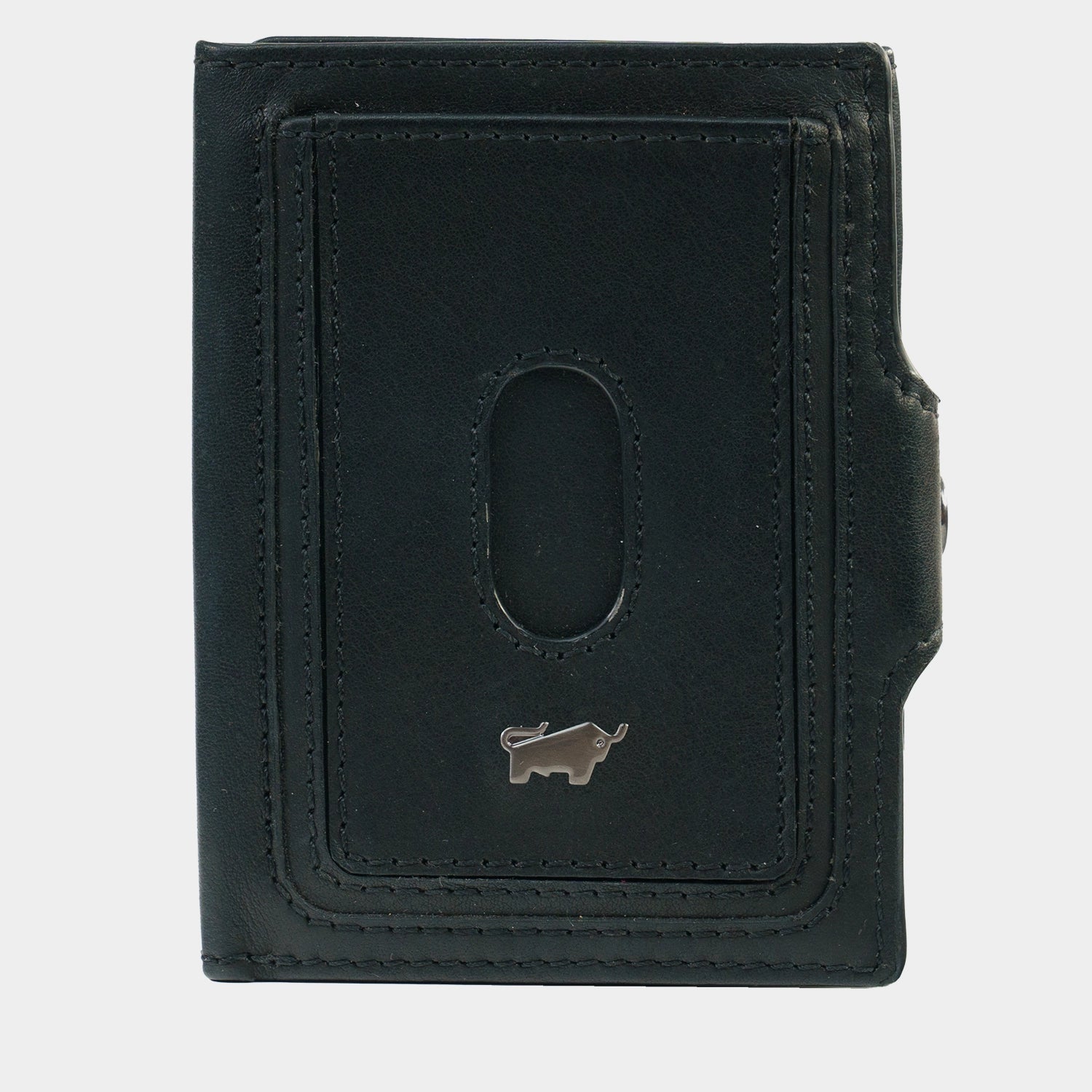 Frontansicht PARMA RFID Kartenbörse M 5CS schwarz