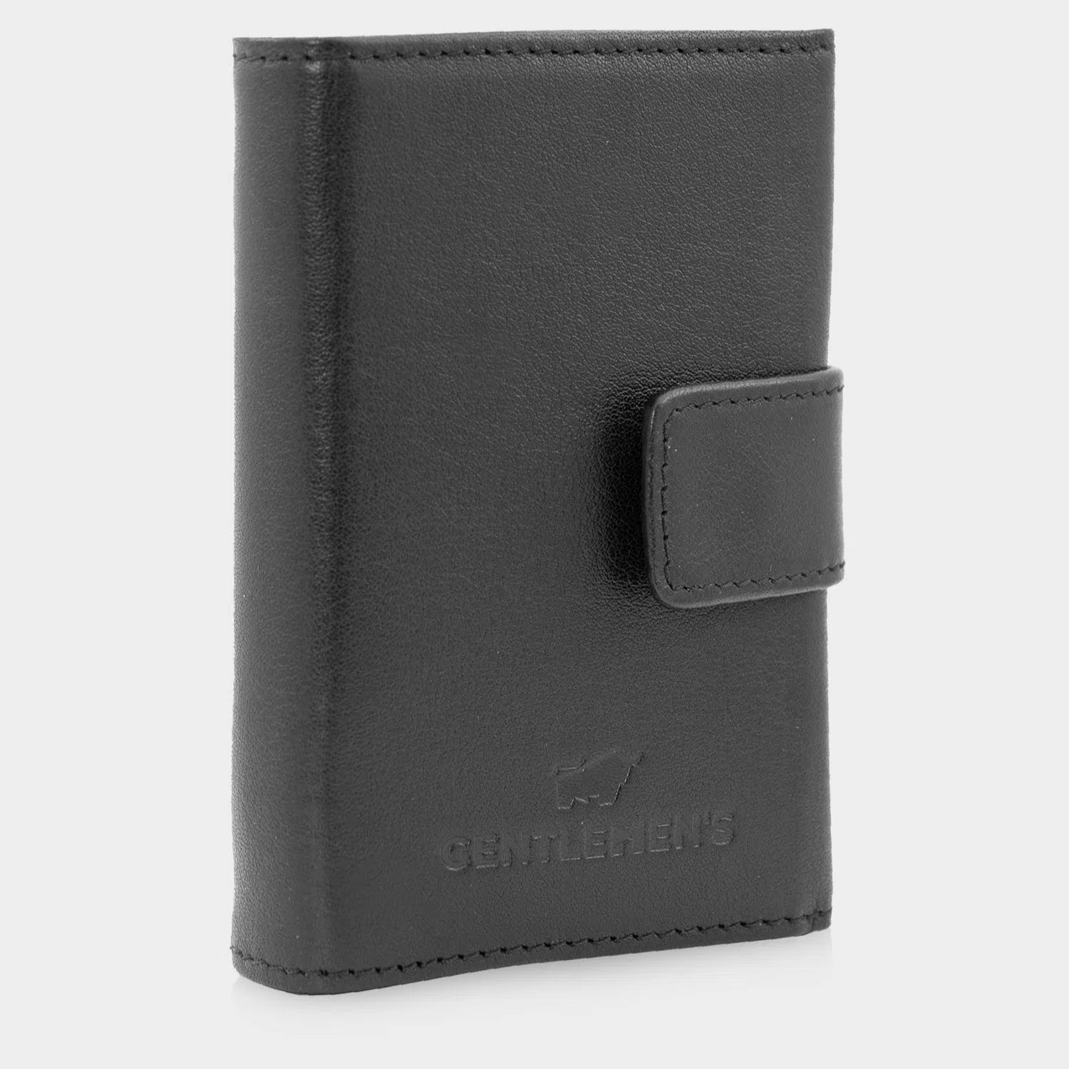 Slim Wallet Braun Büffel x Gentlemens mit Druckknopf hover