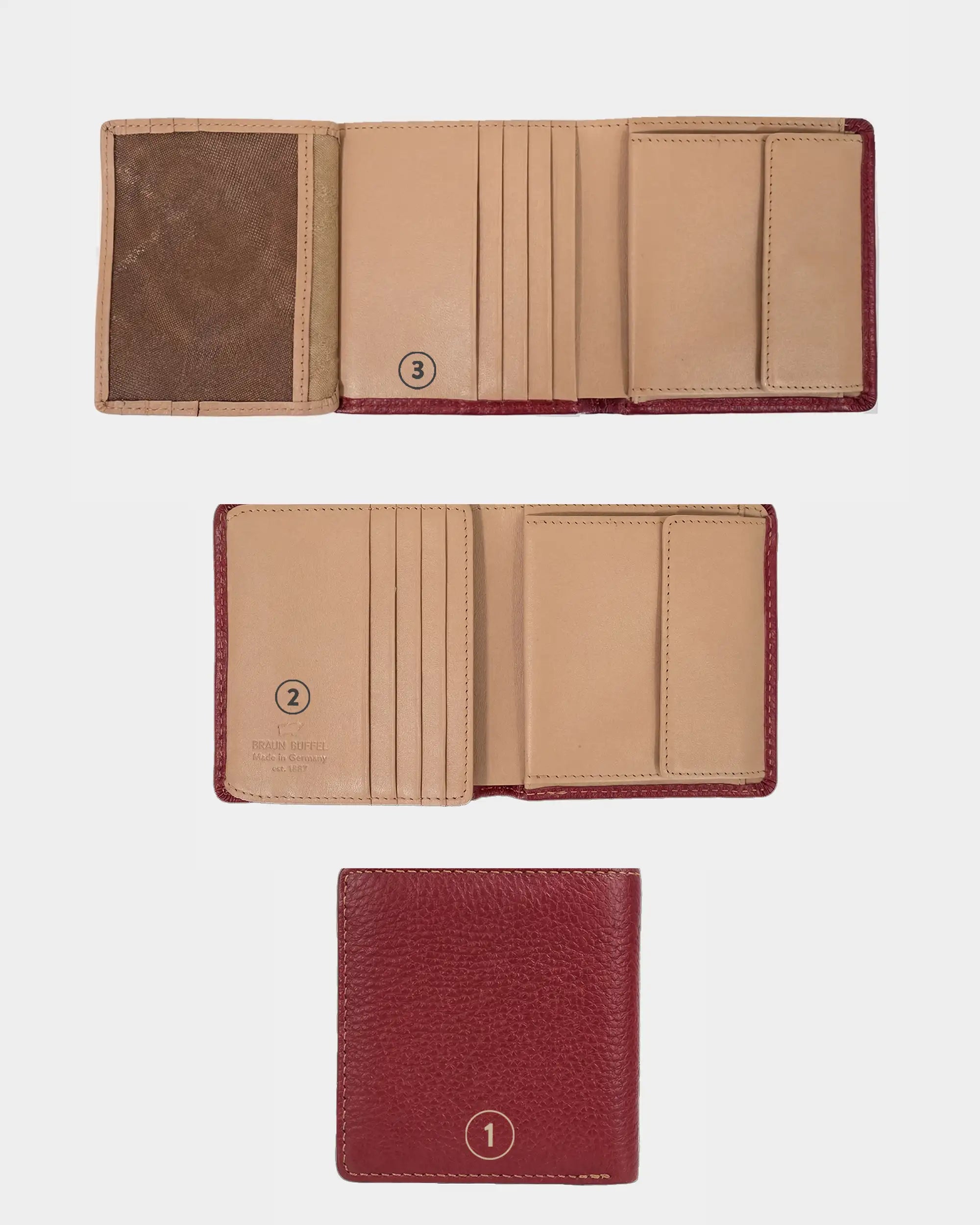 TONI Geldbörse Carré 8CS rot