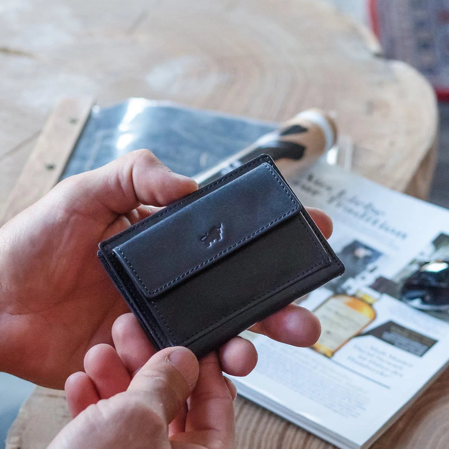 Keyfeature-1 AREZZO RFID Geldbörse S 4CS schwarz