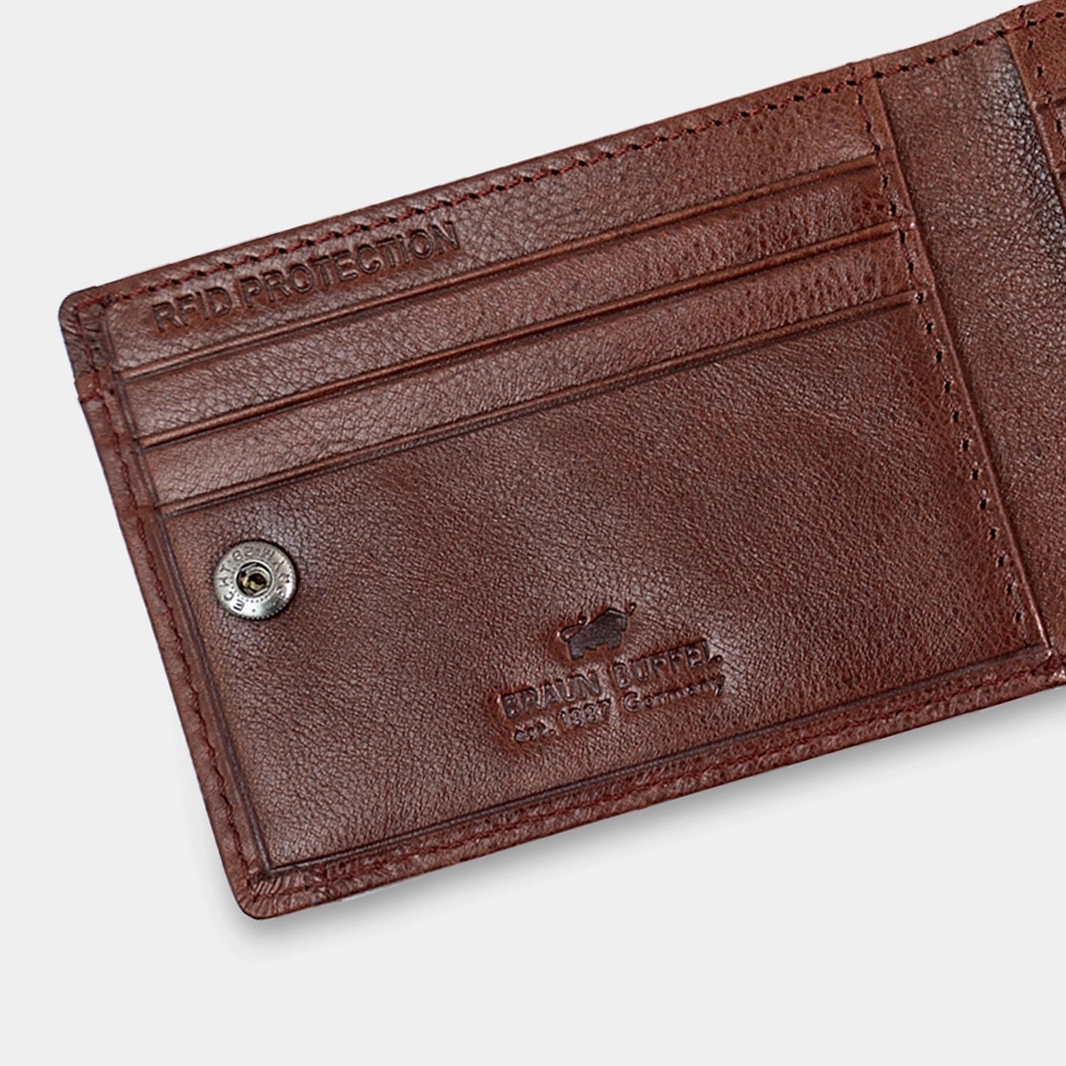 Keyfeature-2 AREZZO RFID Geldbörse S 6CS tabak