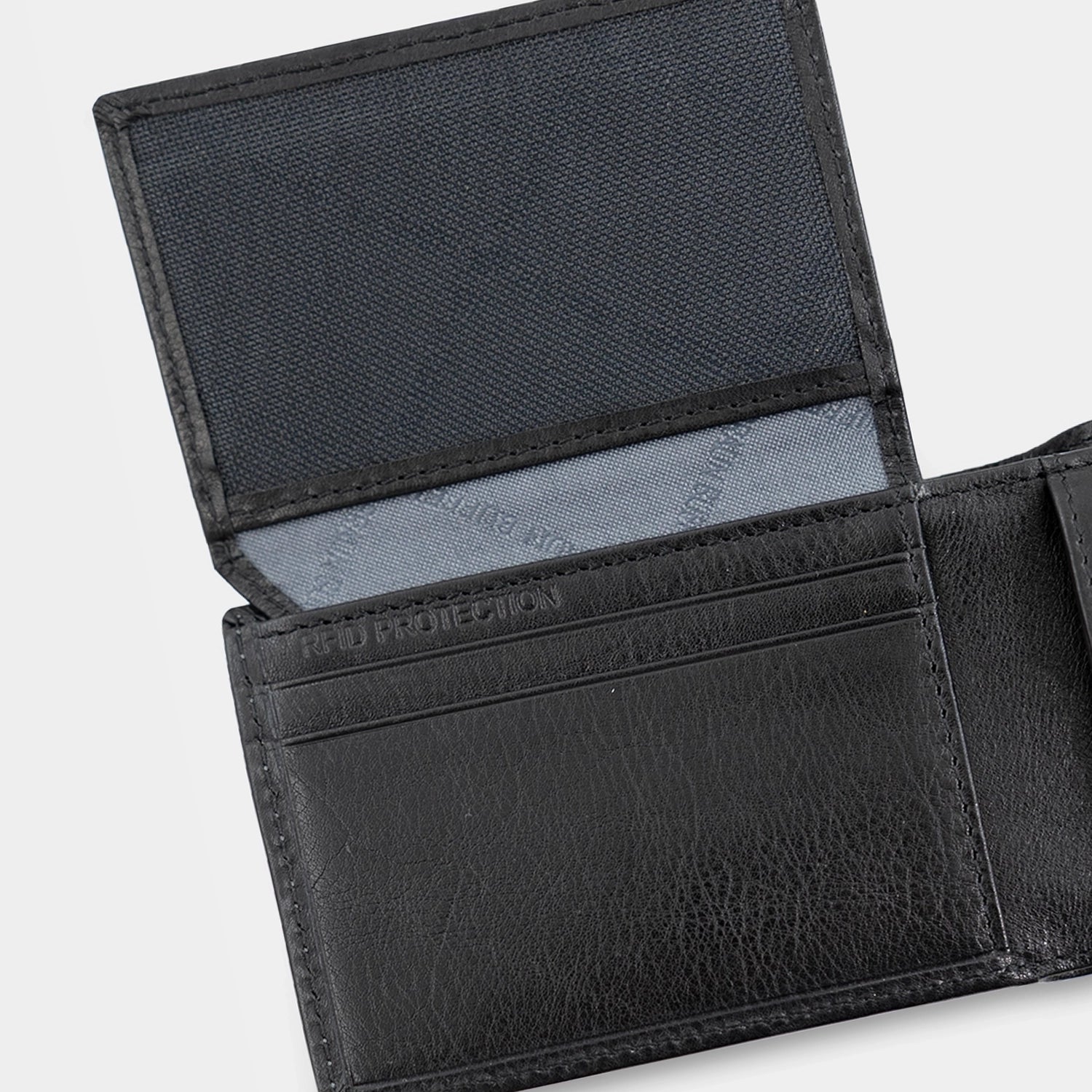 Keyfeature-2 AREZZO RFID Geldbörse 4CS schwarz