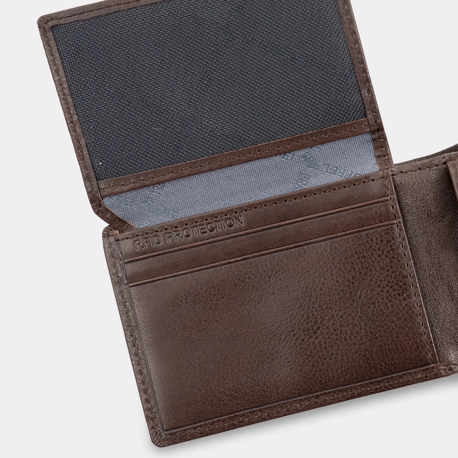 Keyfeature-2 AREZZO RFID Geldbörse 4CS braun