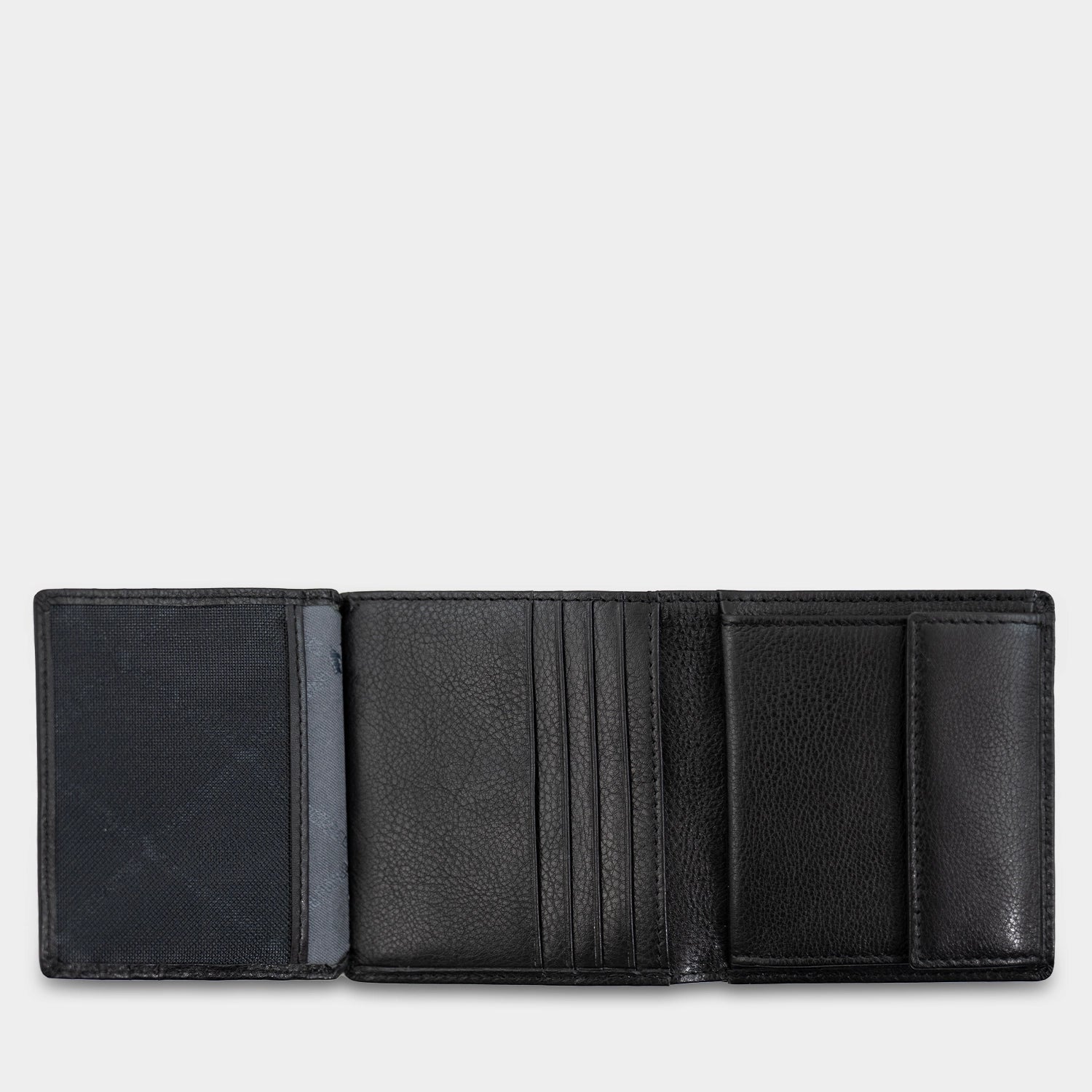 AREZZO RFID Geldbörse Carré 8CS schwarz