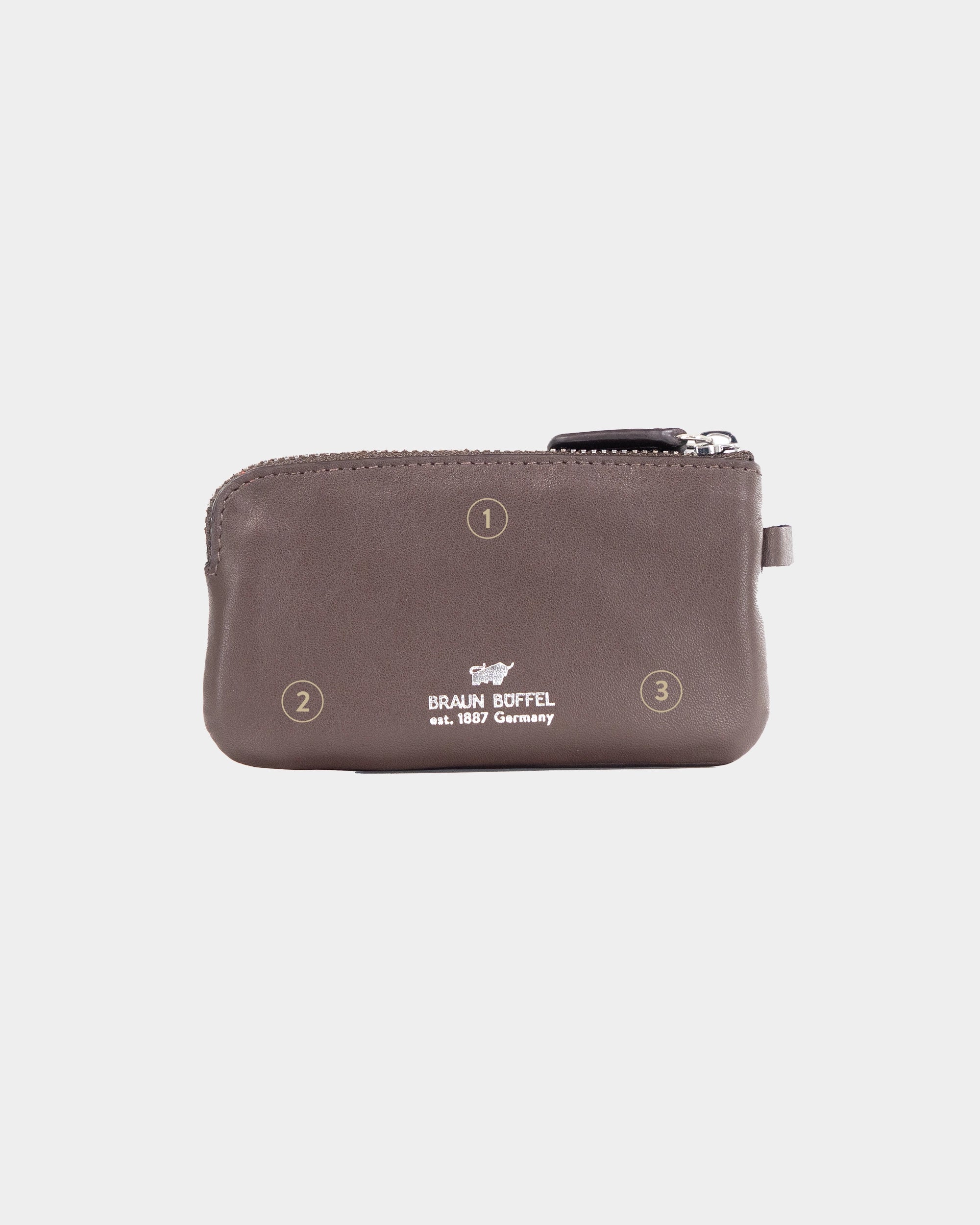 Personalisierung GOLF Schlüsseletui M Slim braun