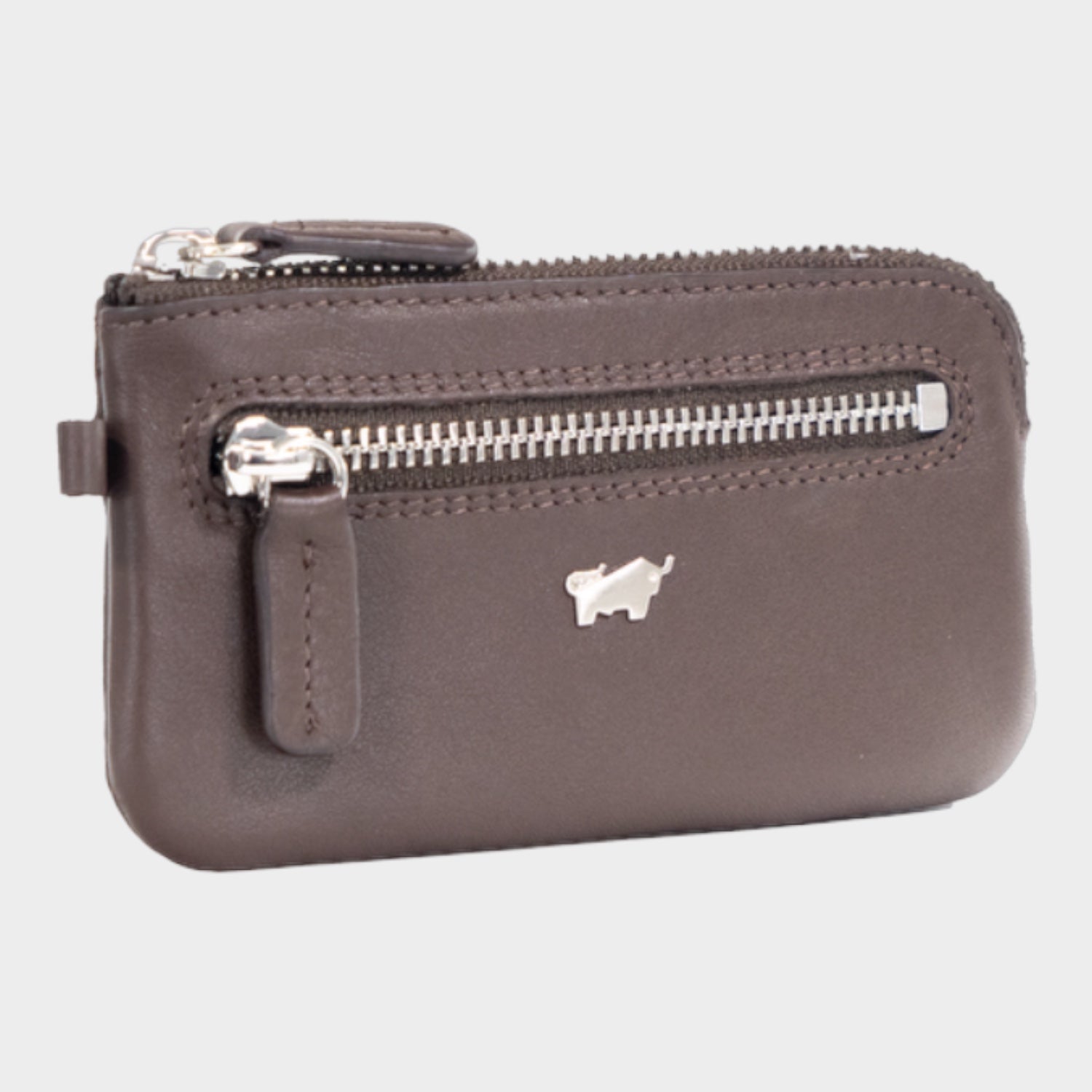 Schrägansicht GOLF Schlüsseletui M Slim braun