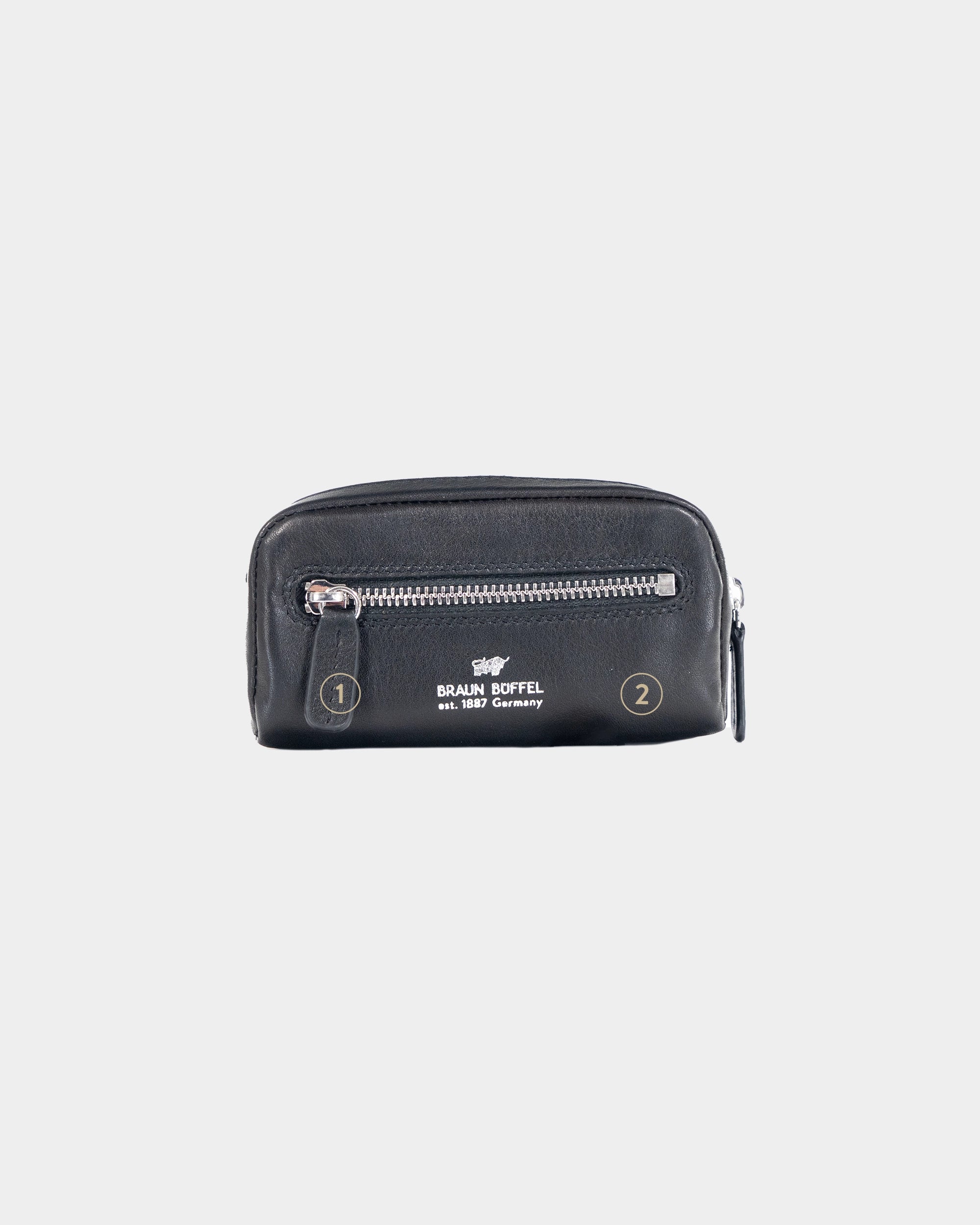 Personalisierung GOLF Schlüsseletui M Zip schwarz