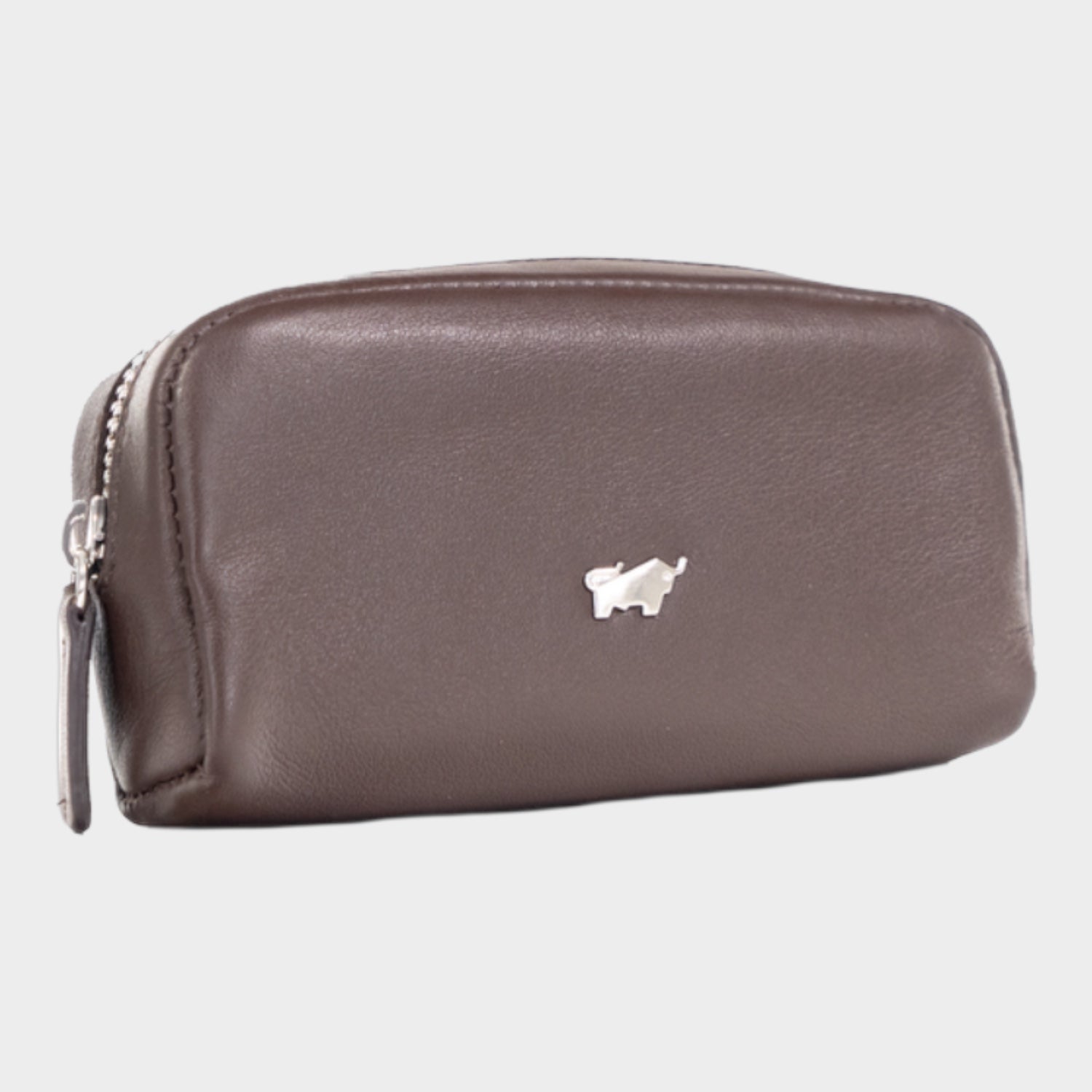 Schrägansicht GOLF Schlüsseletui M Zip braun