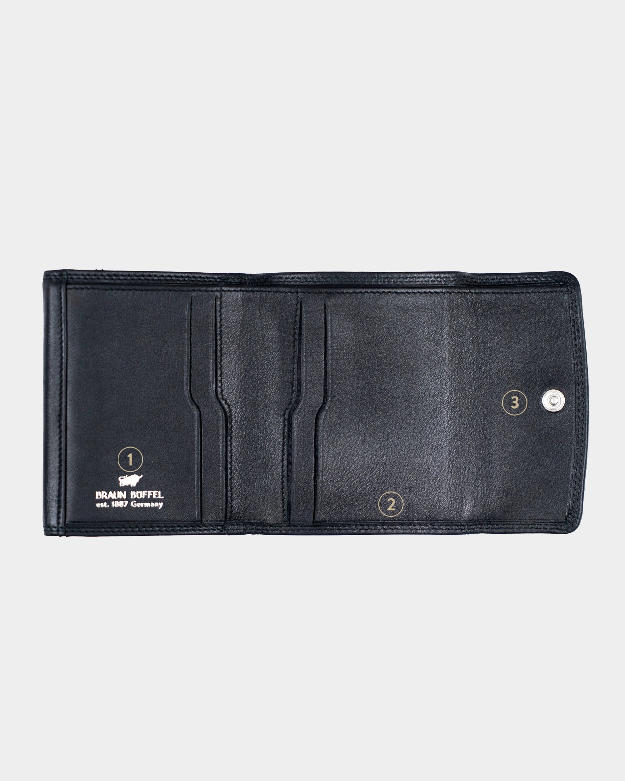 GOLF RFID Überschlags-Geldbörse S 4CS schwarz