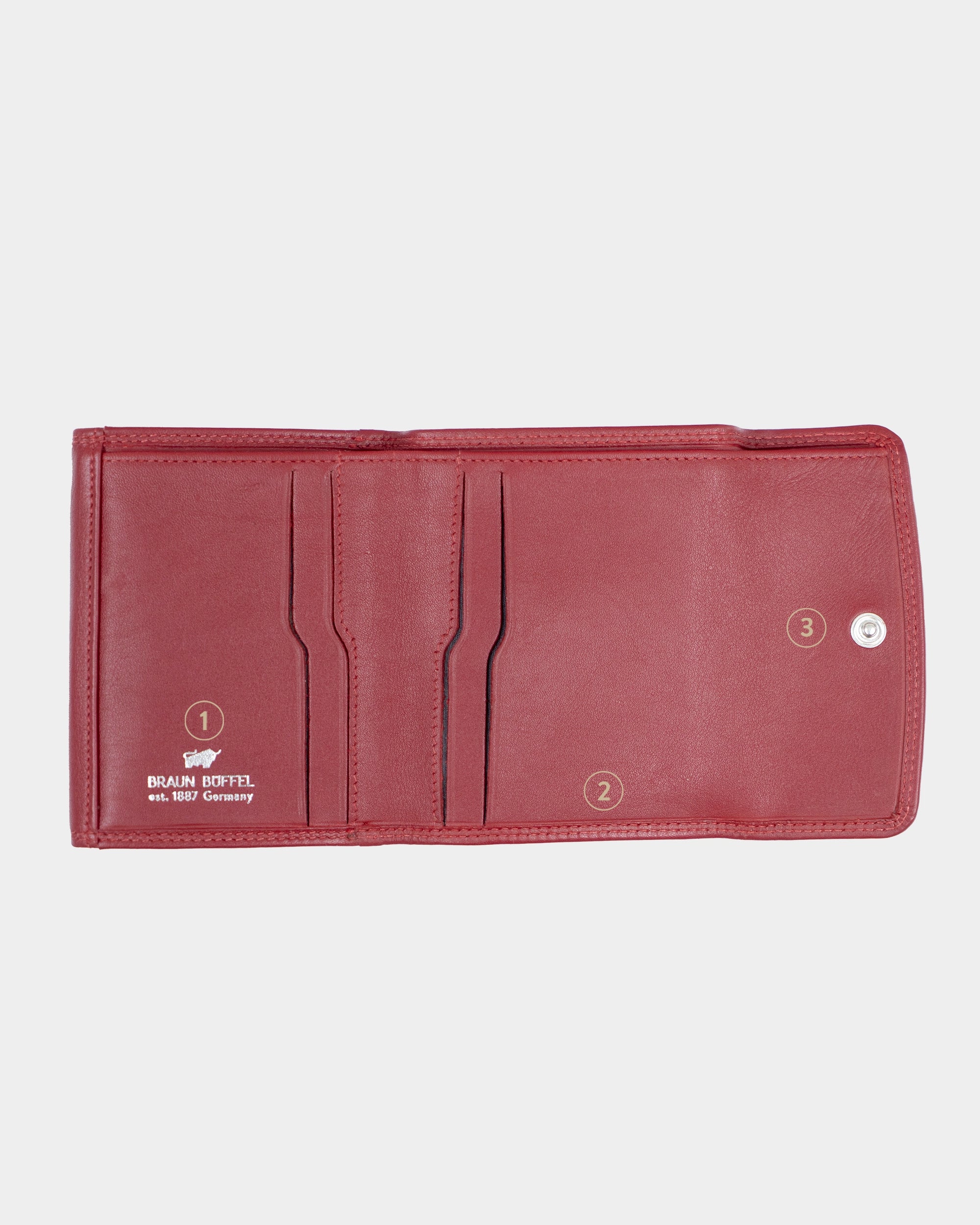 GOLF RFID Überschlags-Geldbörse S 4CS rot