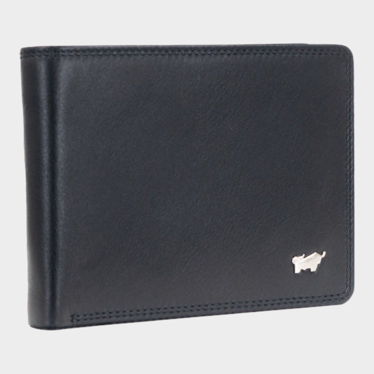 Schrägansicht GOLF RFID Geldbörse 8CS schwarz
