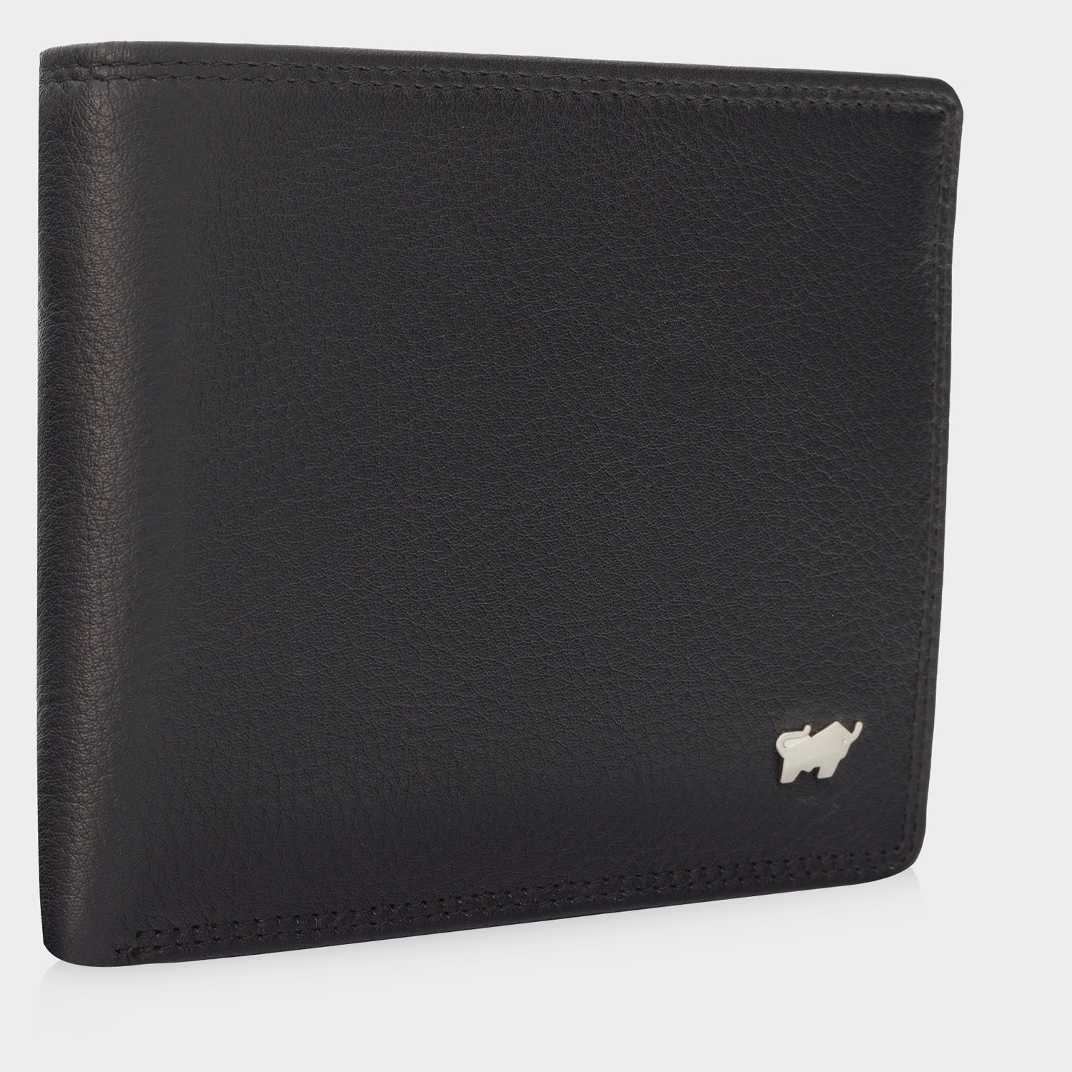 Schrägansicht GOLF RFID Geldbörse 8CS schwarz
