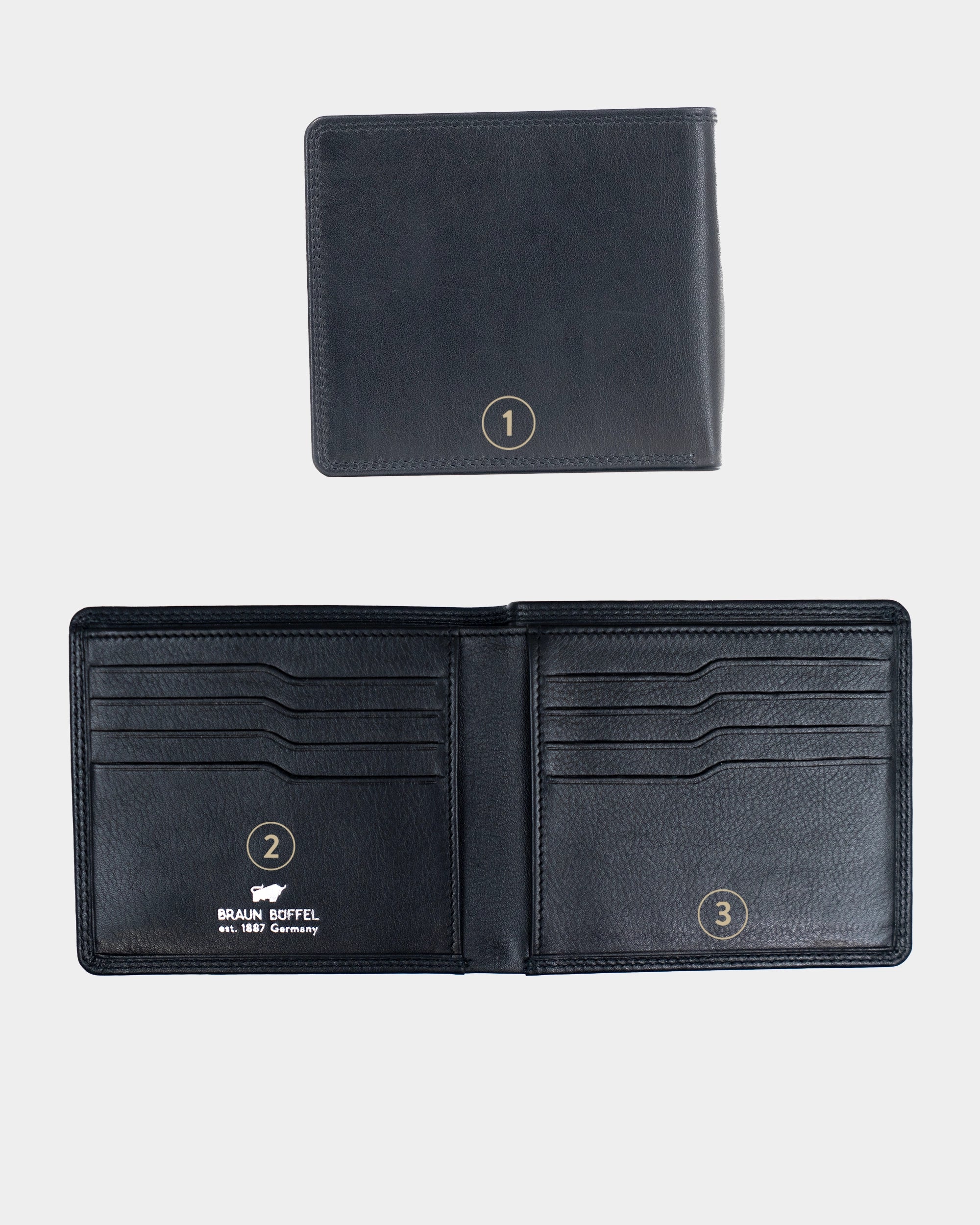 GOLF RFID Kartenbörse 8CS schwarz