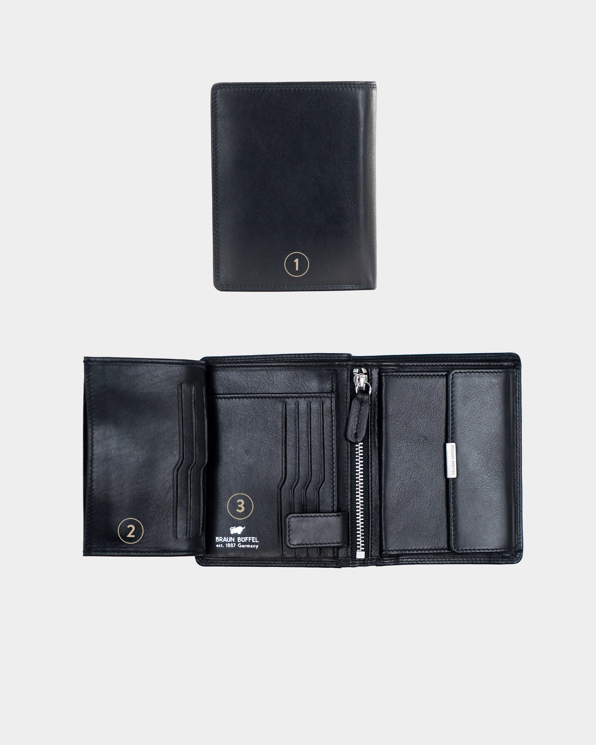 Personalisierungsbild GOLF RFID Geldbörse H 7CS + Loop schwarz