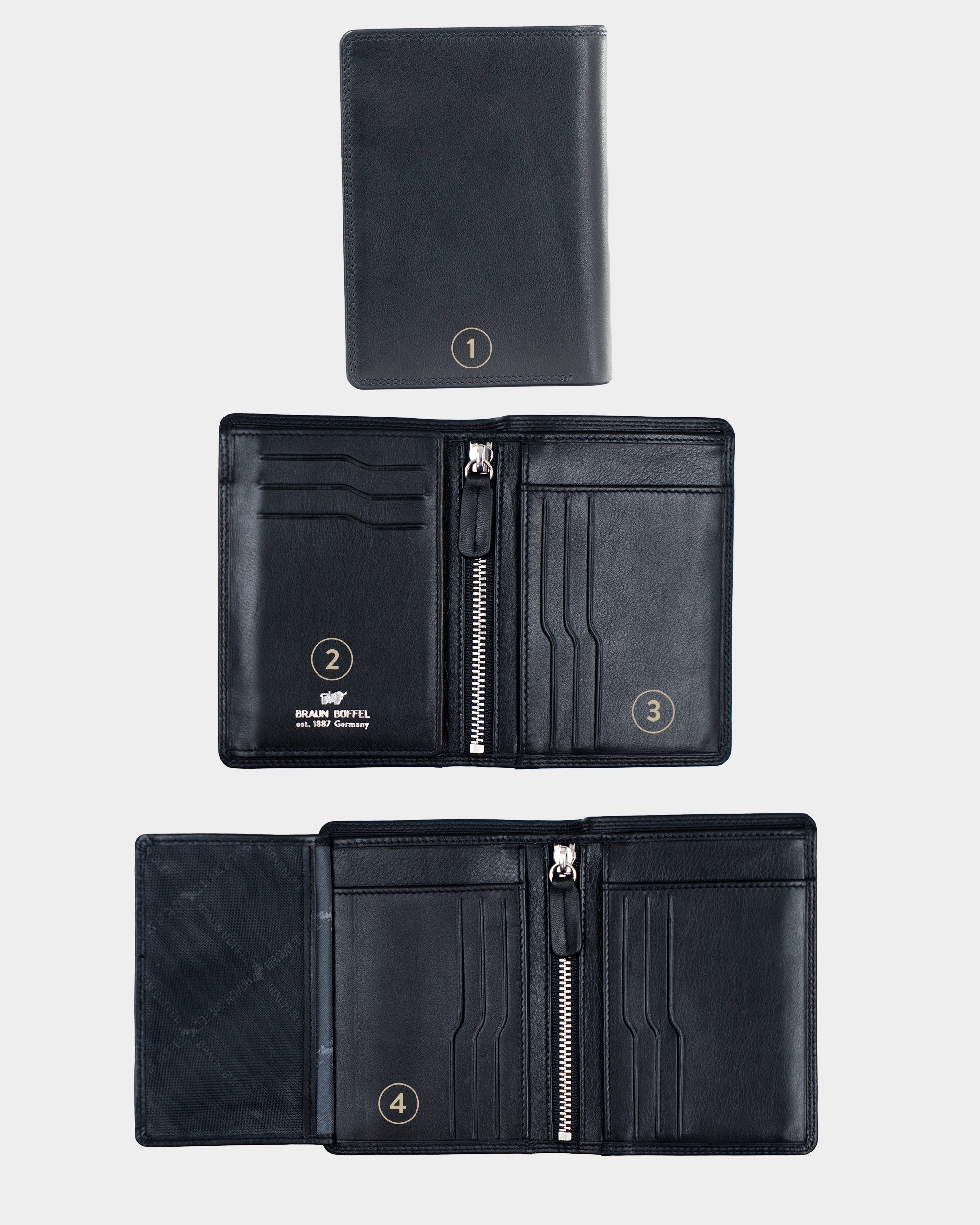 Personalisierung GOLF RFID Ausweisetui 9CS schwarz