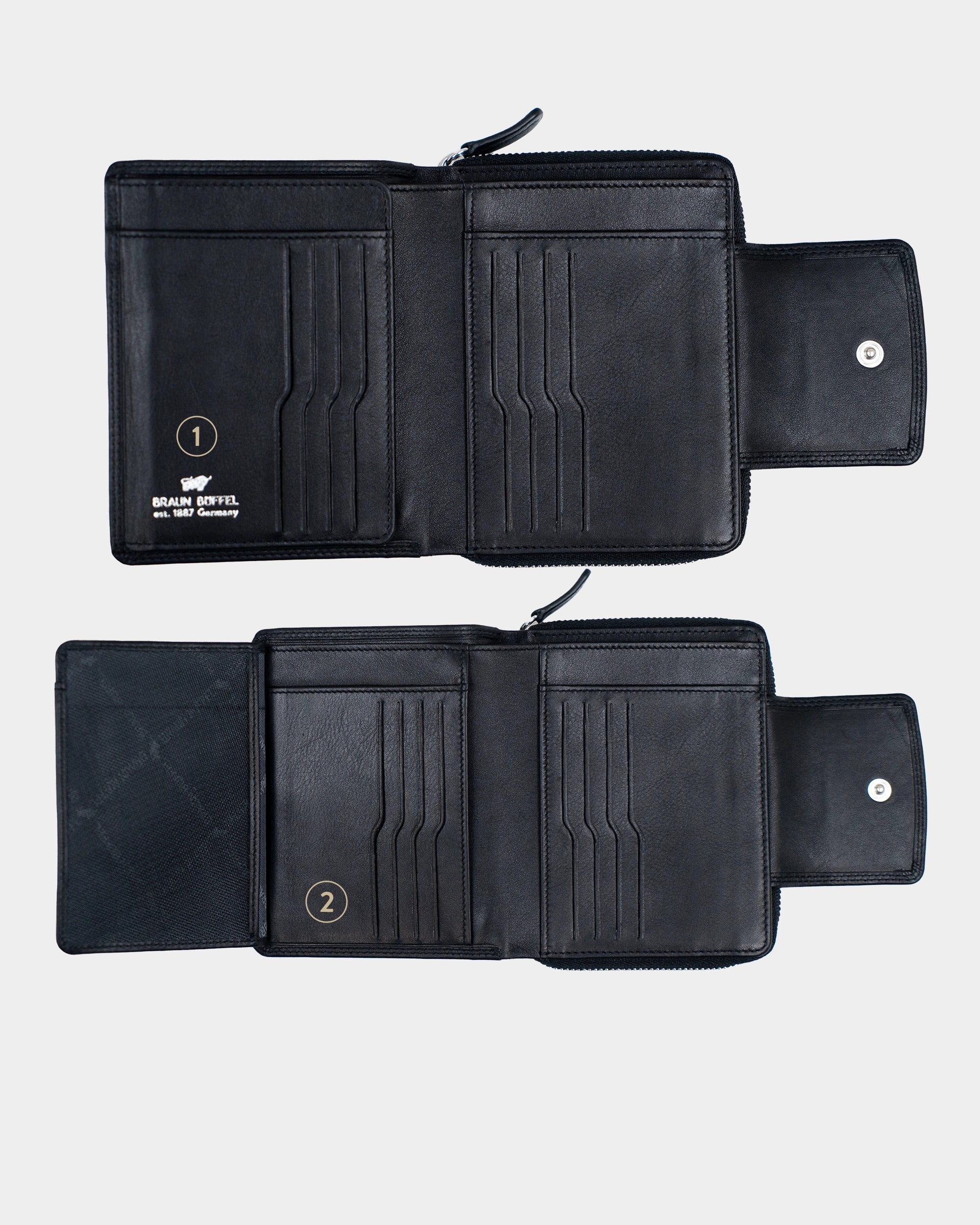 Personalisierung GOLF RFID RV-Geldbörse M 12CS schwarz
