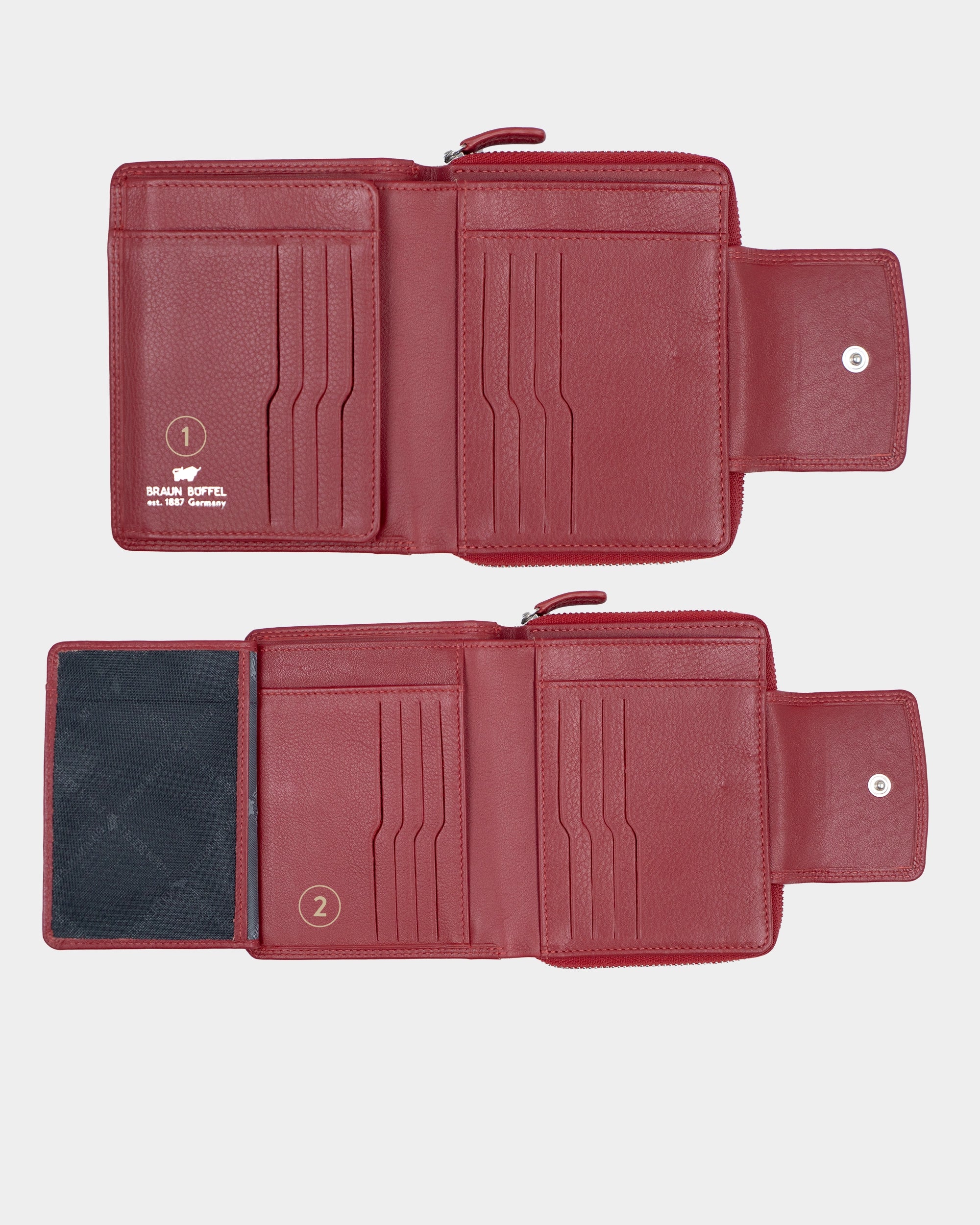 Personalisierung GOLF RFID RV-Geldbörse M 12CS rot