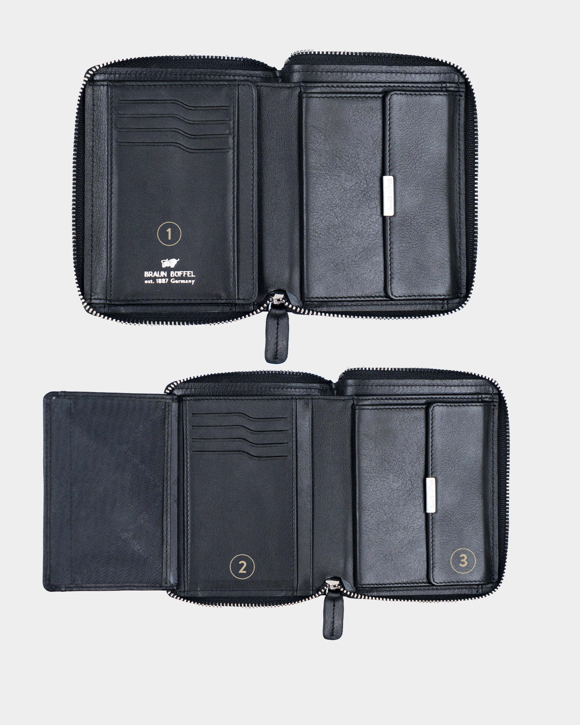 Personalisierung GOLF RFID RV-Geldbörse H 8CS schwarz