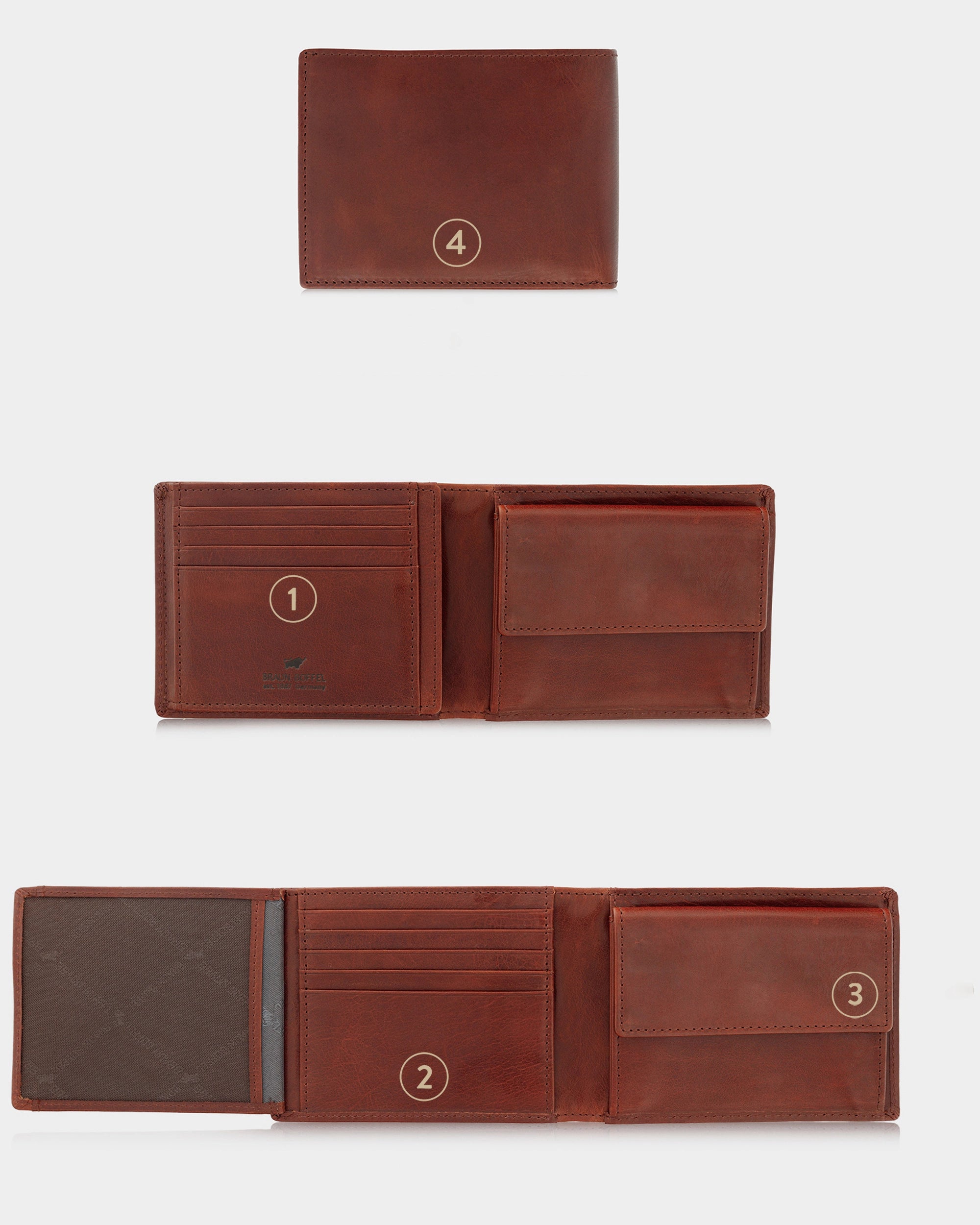Personalisierungsbild AREZZO RFID Geldbörse 9CS tabak
