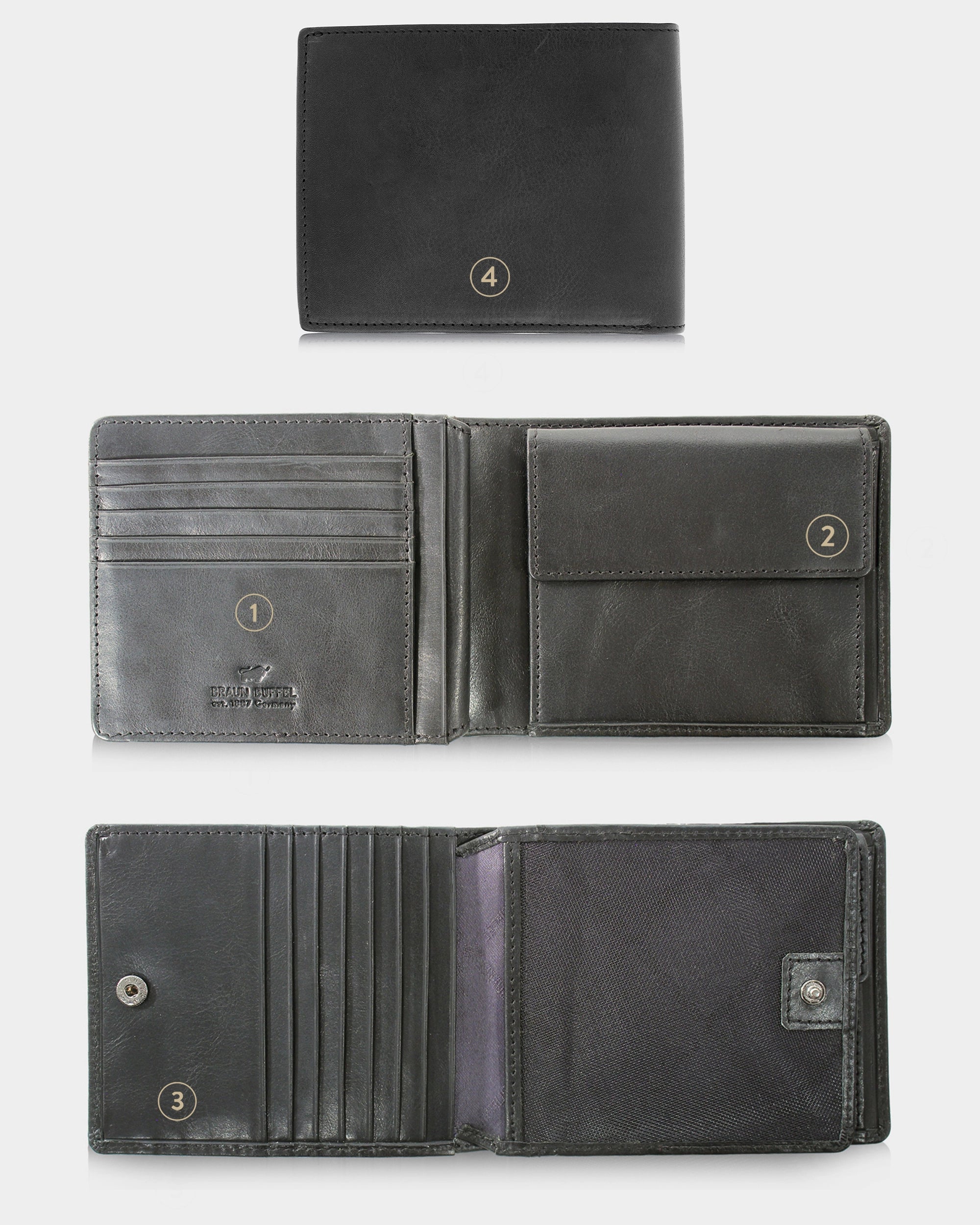 Personalisierungsbild AREZZO RFID Geldbörse 12CS schwarz