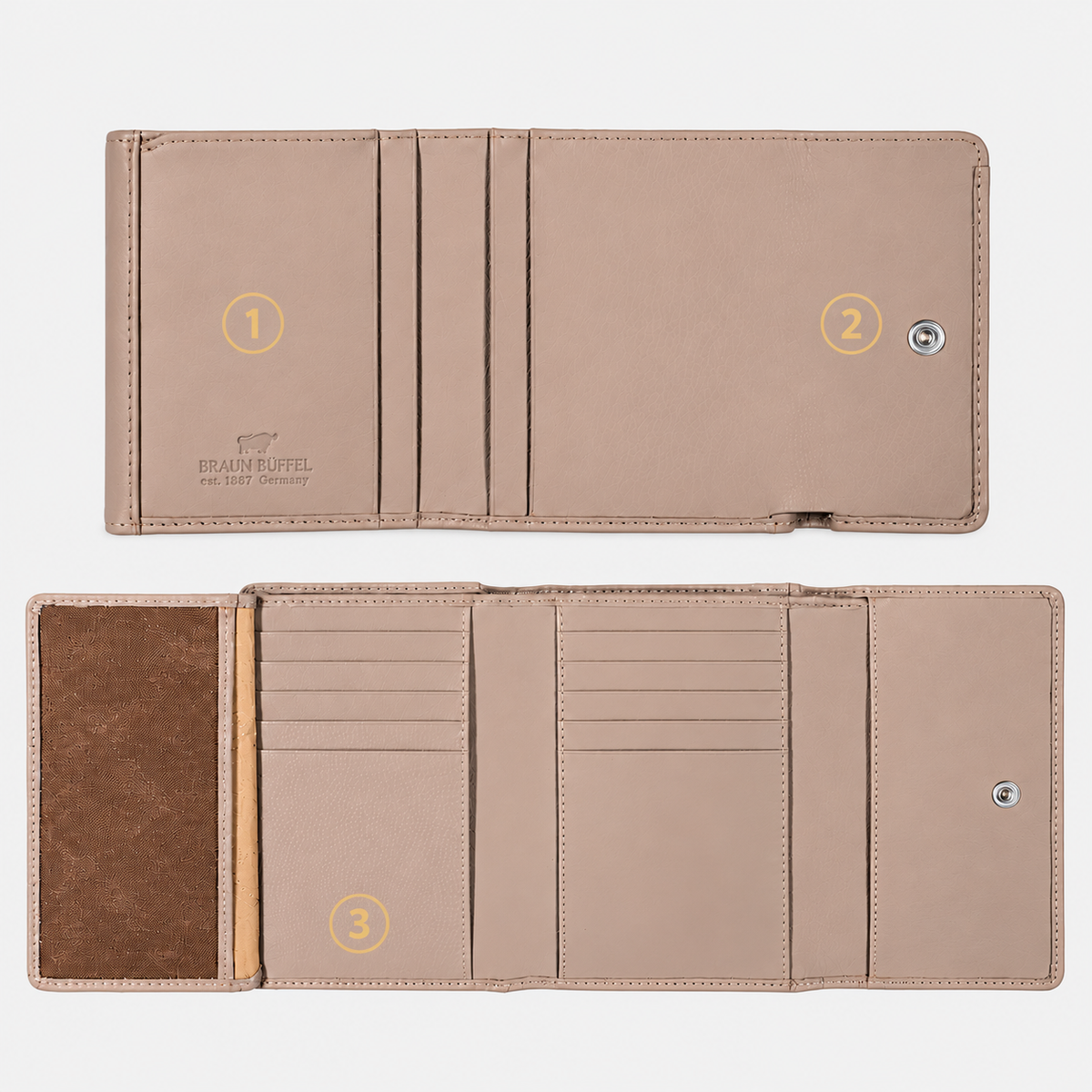 LIV Geldbörse M 15CS taupe
