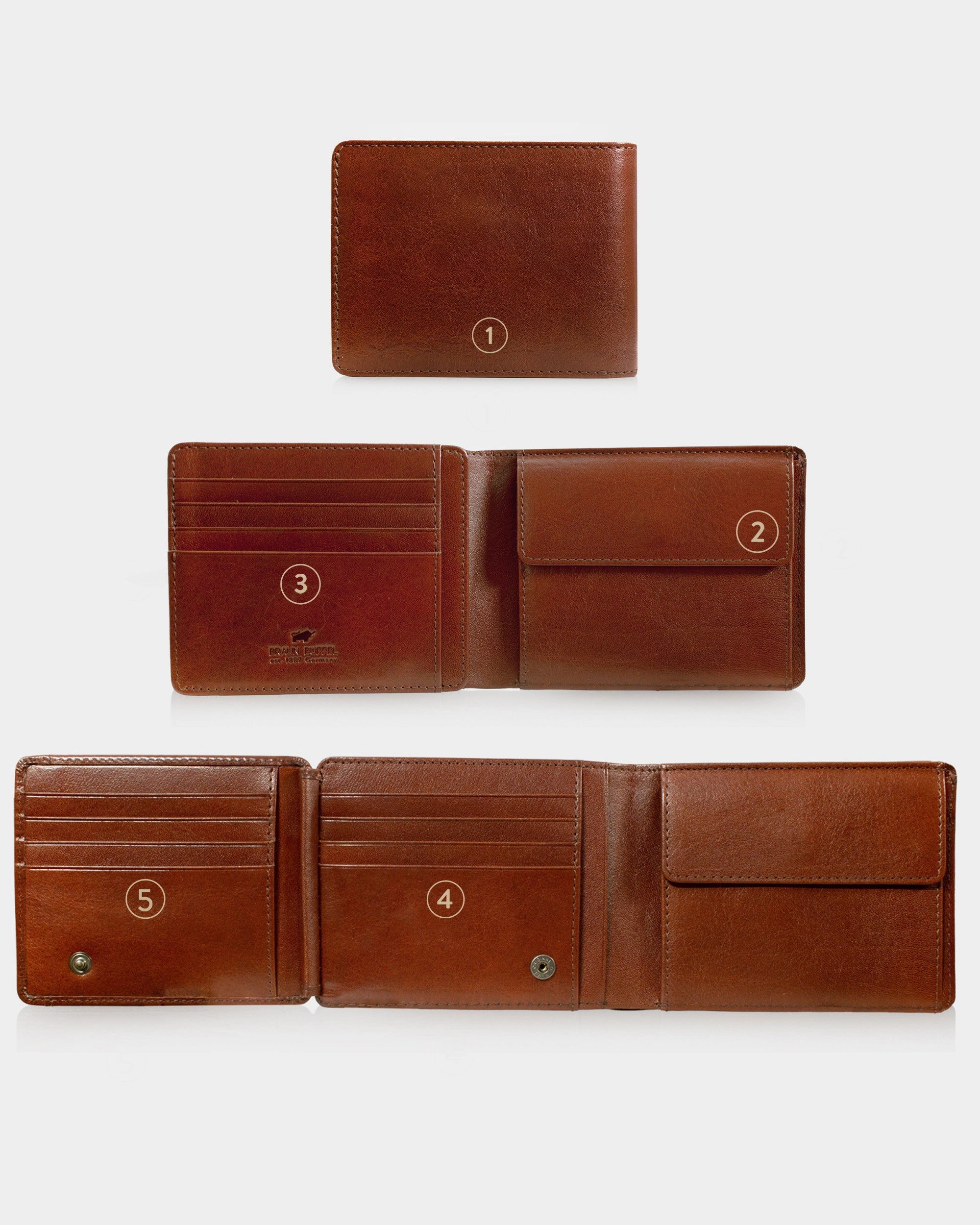 Personalisierungsbild COUNTRY RFID Geldbörse 12CS palisandro