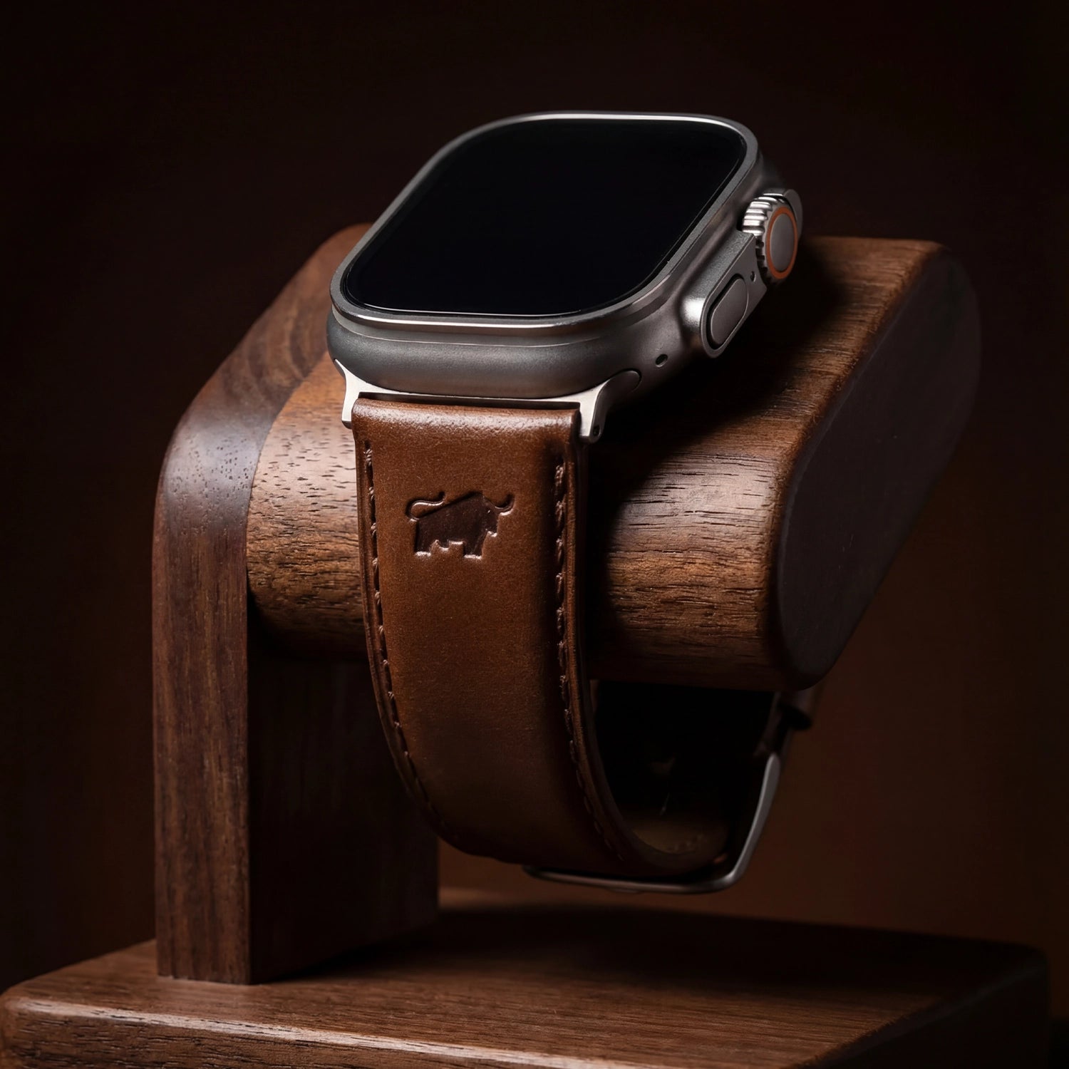 Keyfeature CORDOVAN Armand für Apple Watch Ultra mustang