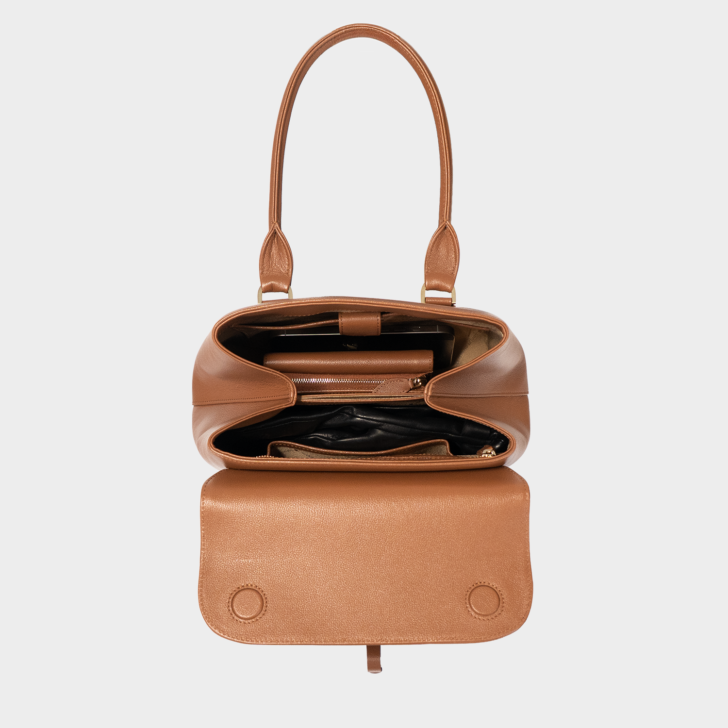 KAROLINE Tote Small saddle