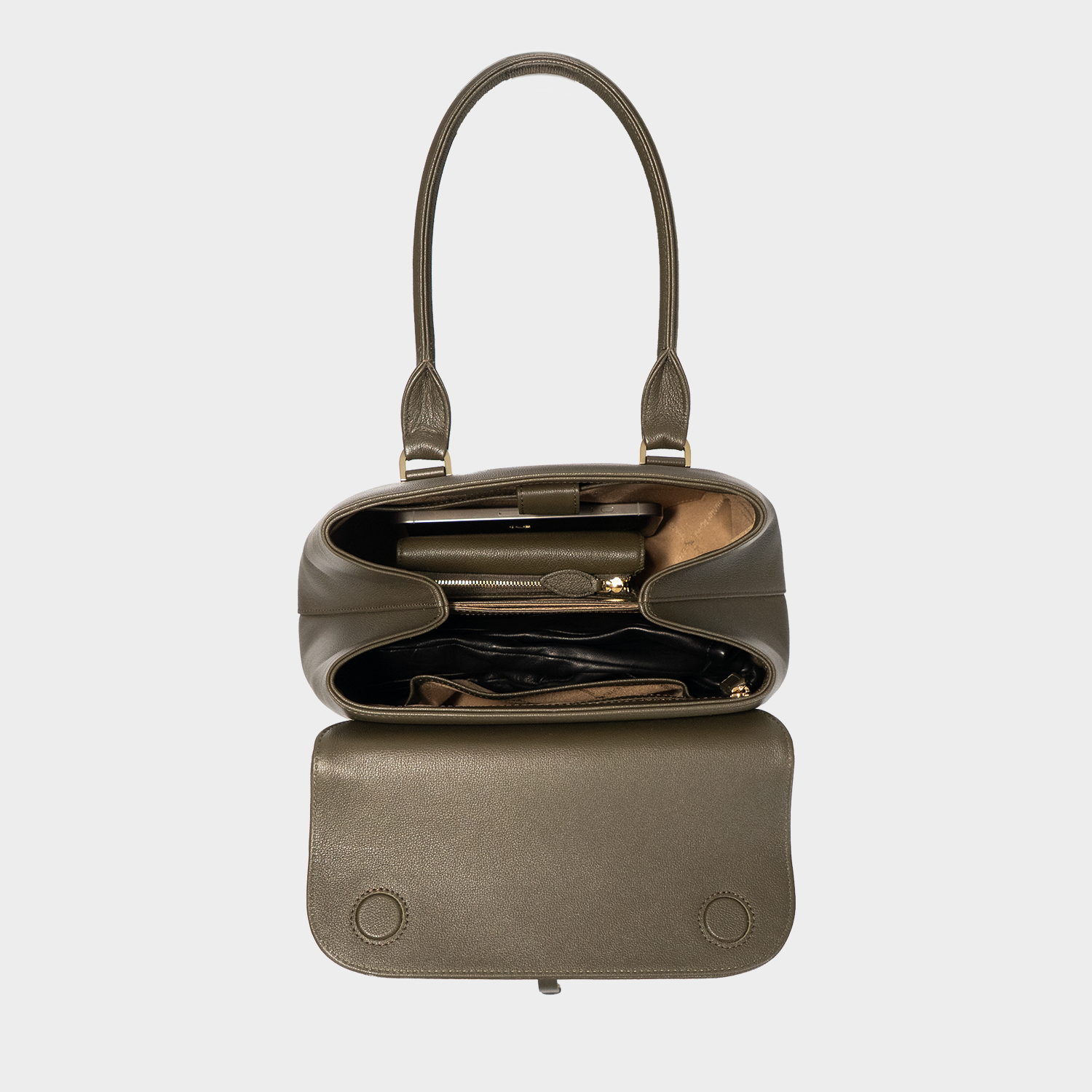 KAROLINE Tote Small olive