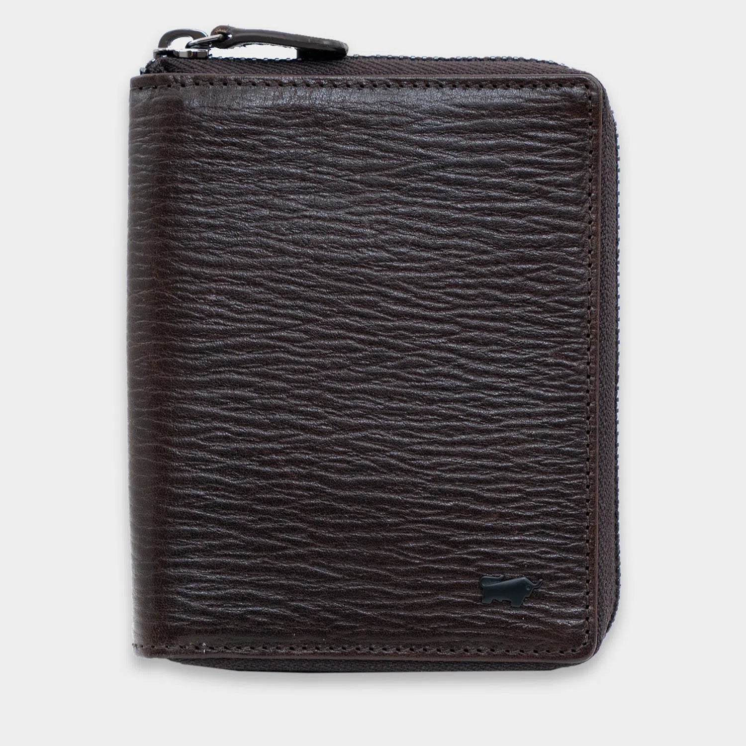 BENEDIKT RFID zippered wallet 8CS dark brown | BRAUN BÜFFEL
