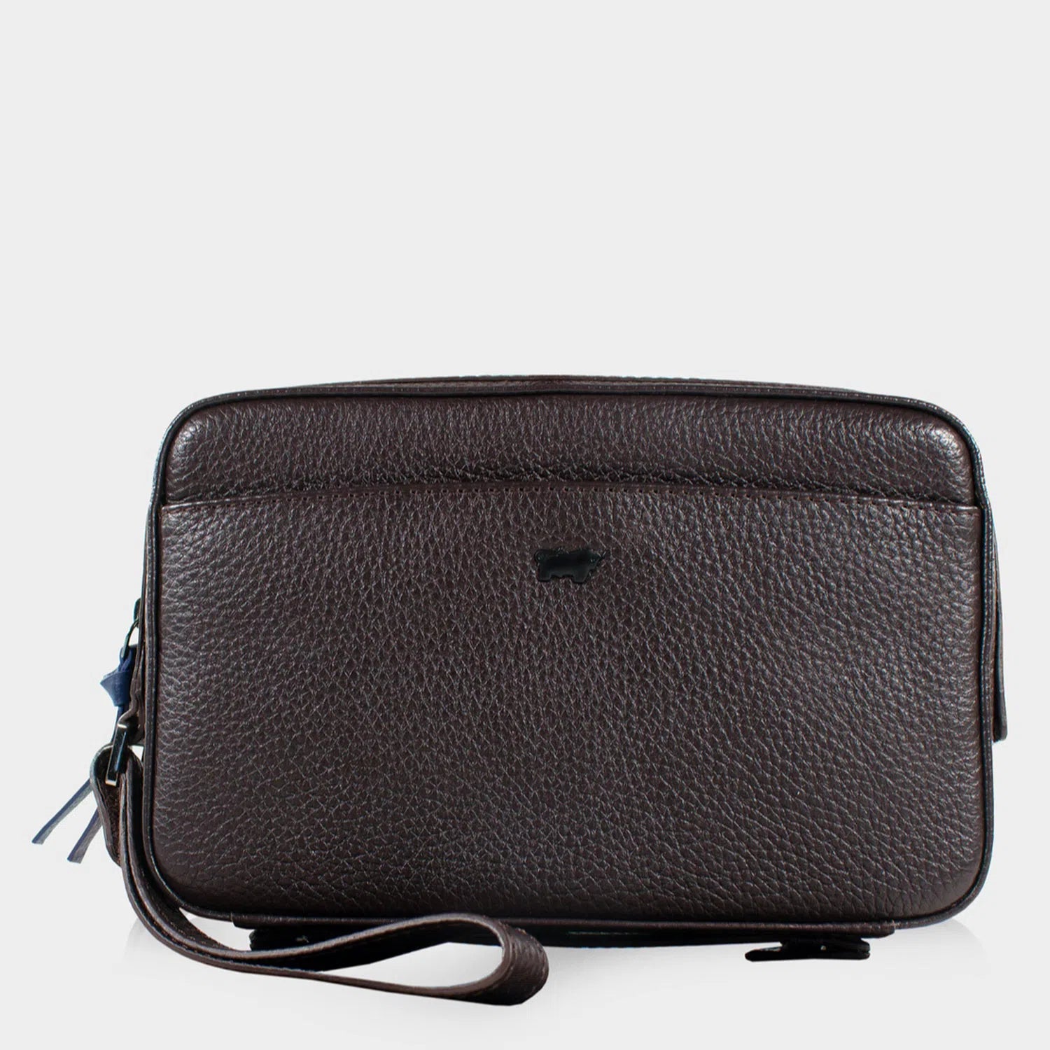 Frontansicht NOVARA Clutch braun