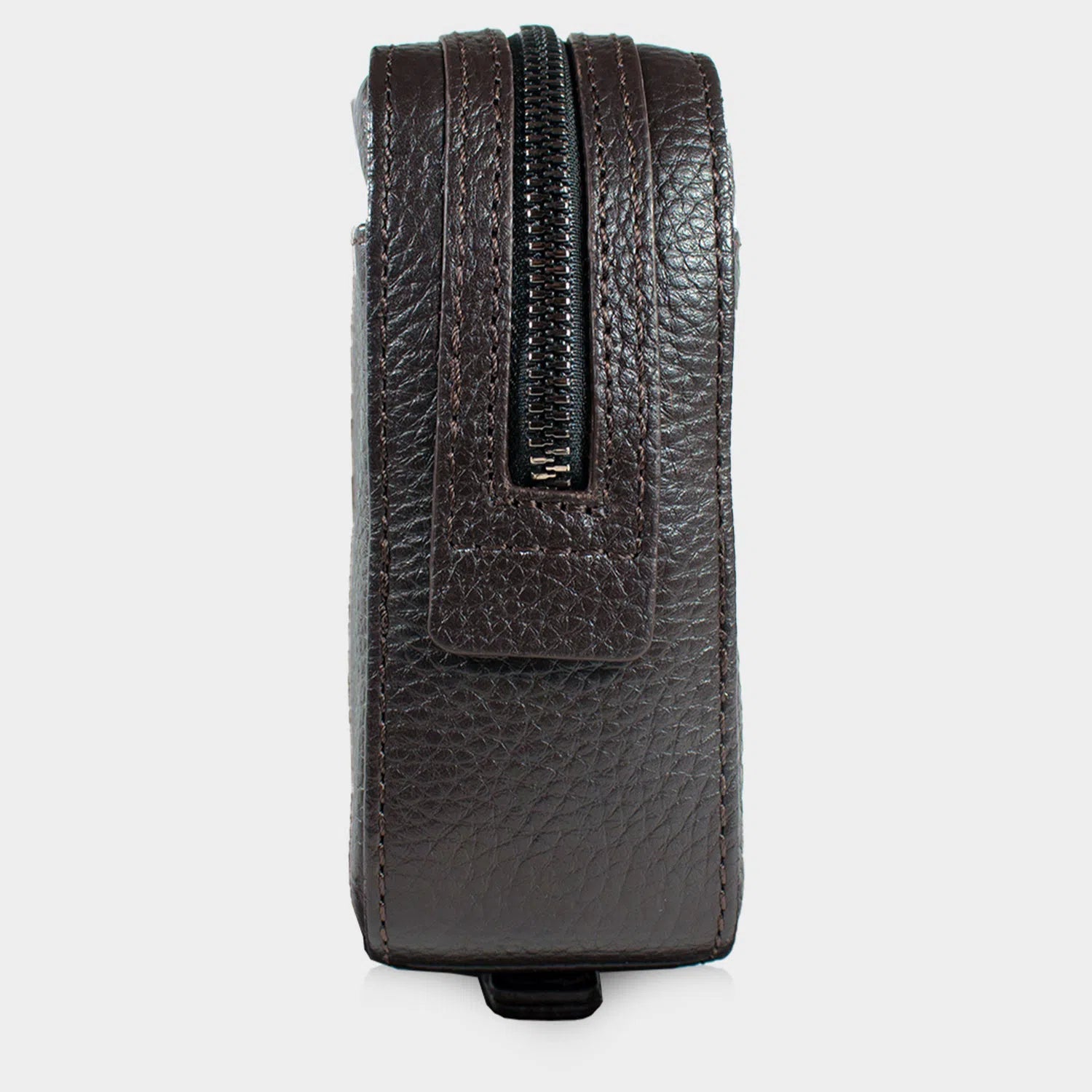Seitenansicht NOVARA Clutch braun