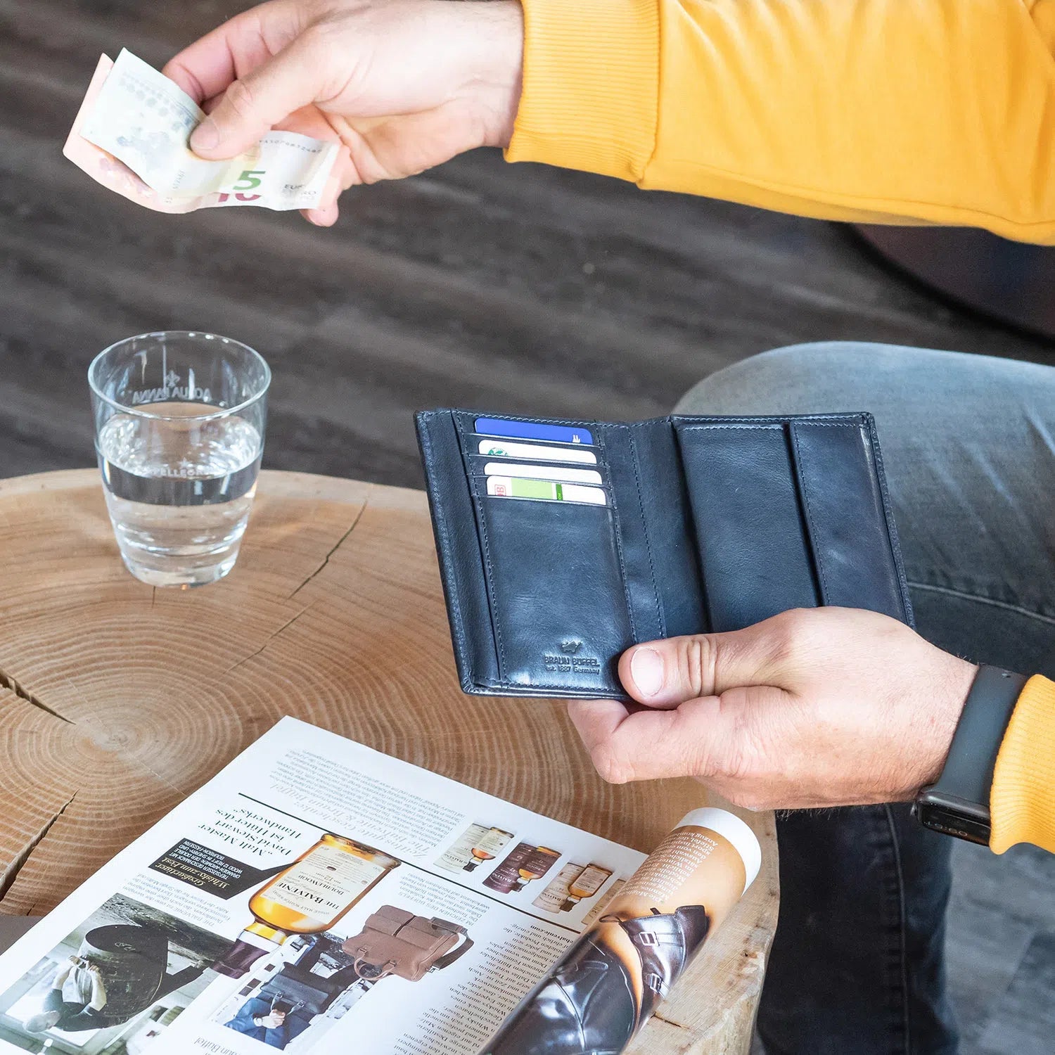 AREZZO RFID Geldbörse H 11CS braun