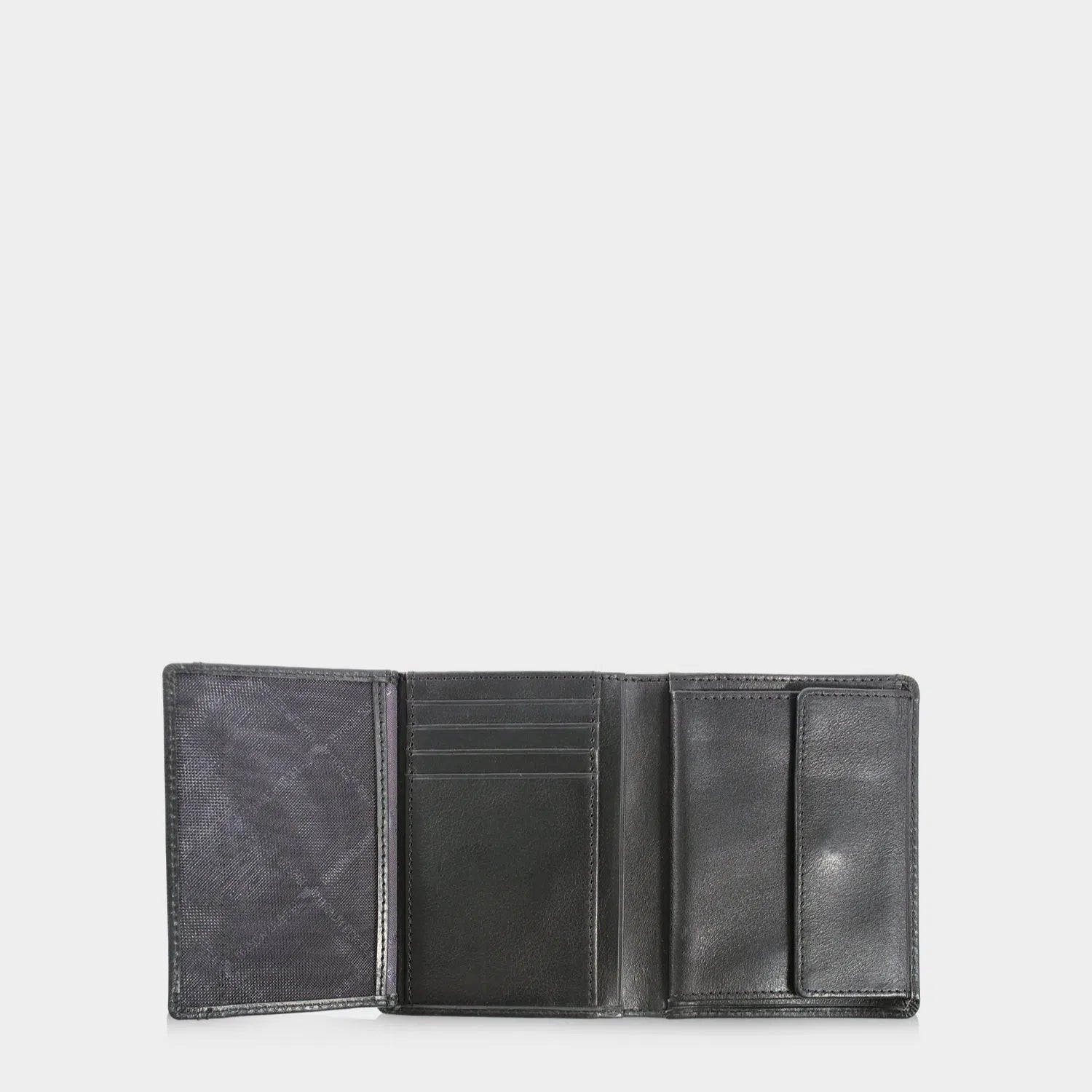 Innenansicht AREZZO RFID Geldbörse H 8CS schwarz