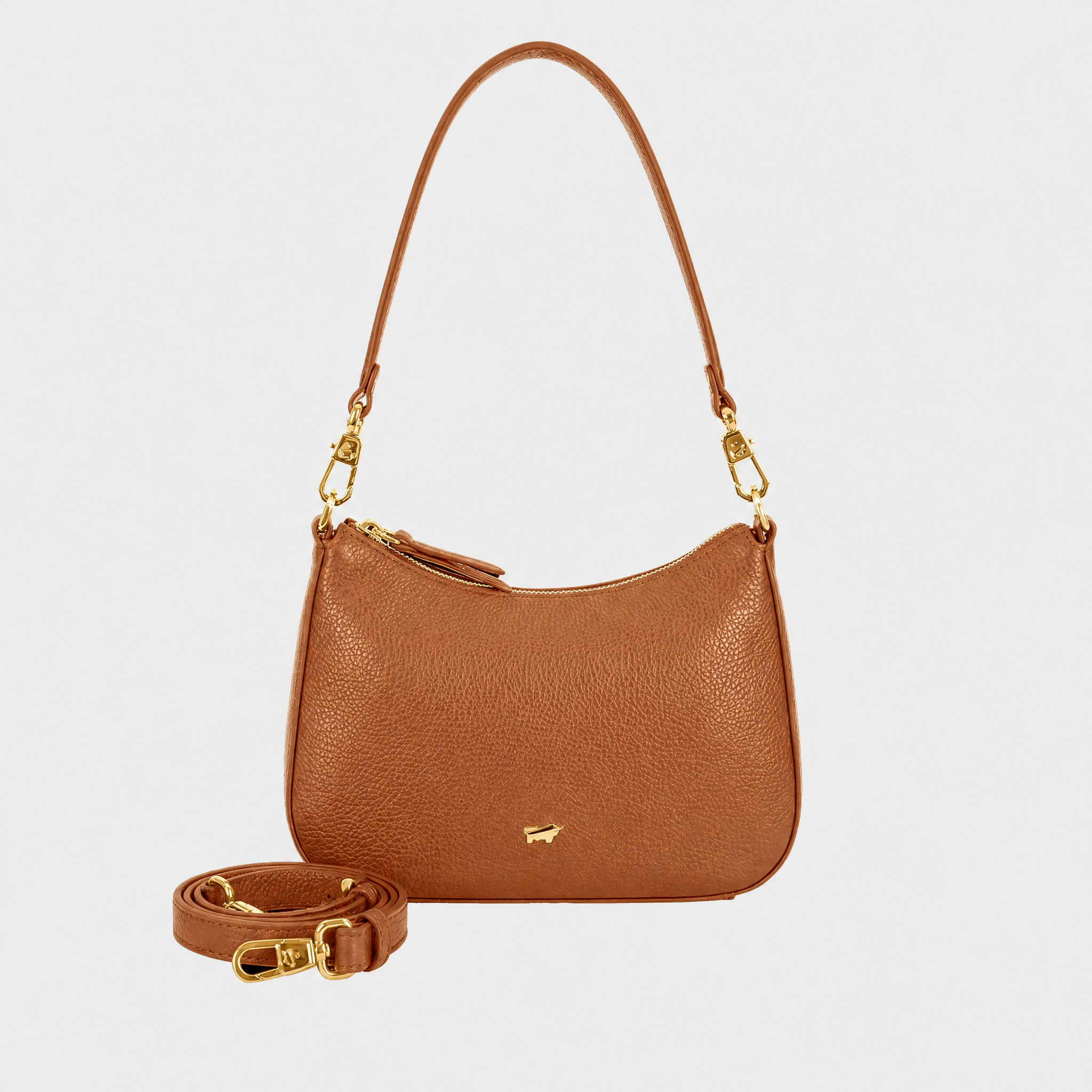 Frontansicht HANNA Mini Bag cognac